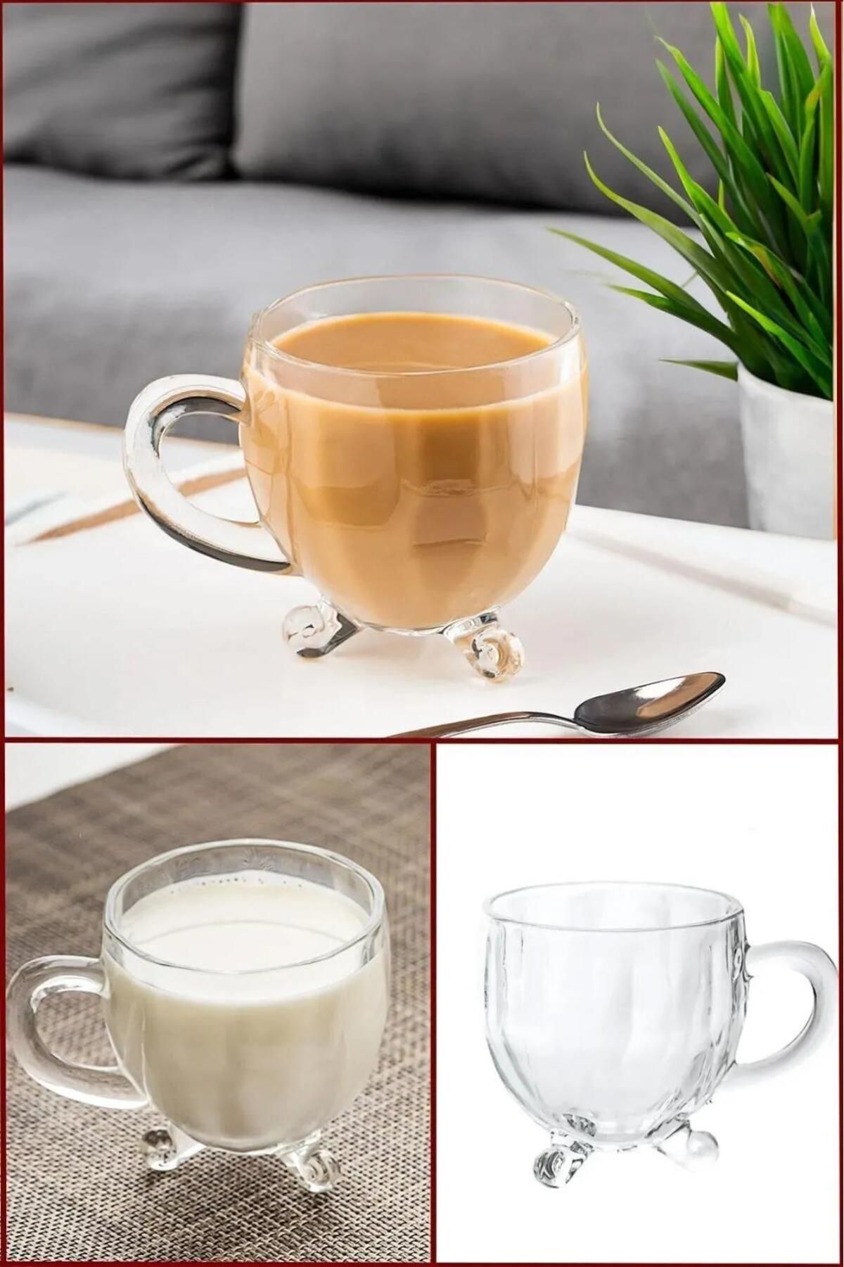 HOMENIVA-Priour 4-Piece Glass Standing Set 4