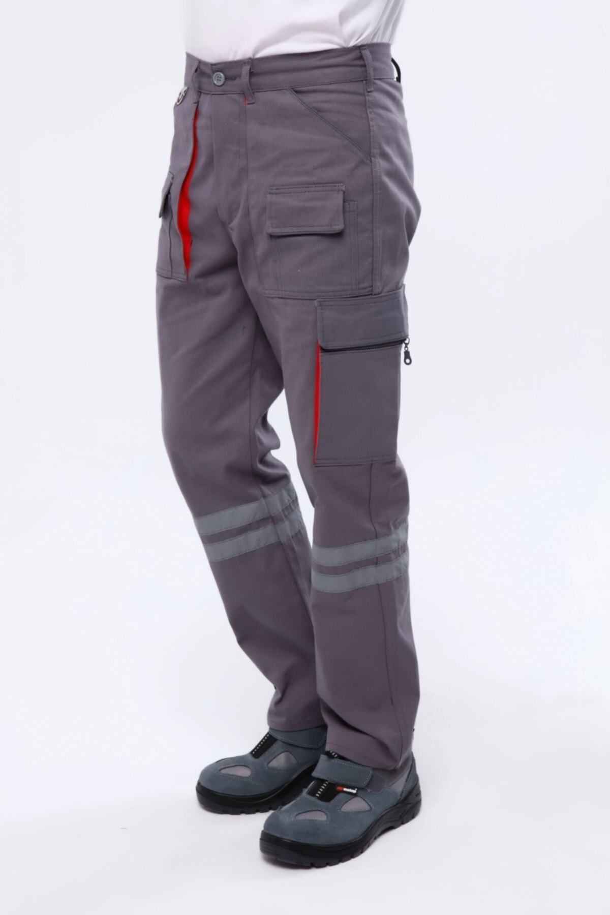 Çamdalı İş Elbiseleri-- Pantaloni de lucru gri Harman Mix multi-buzunare, pantaloni de lucru, pantaloni de lucru, haine de lucru 7