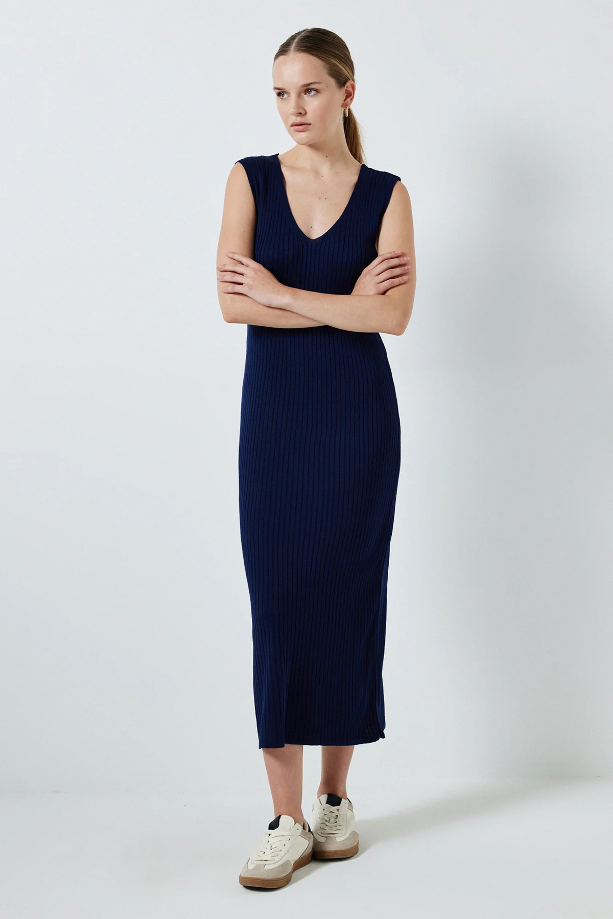 REMSA-Touche سترة مخططة DressKnitwear مجموعة 025 الأزرق الداكن 2