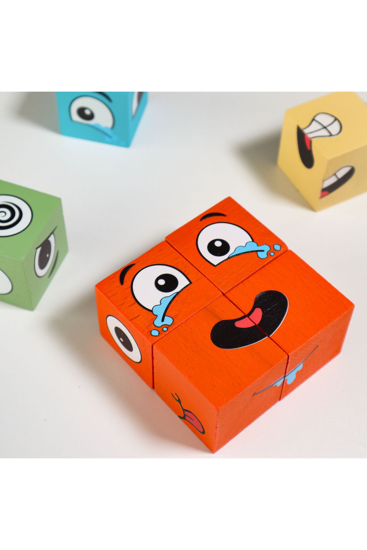 Crowart-Emotion Cubes - Fun and Educational Emotion Matching Game (4-Person) 6