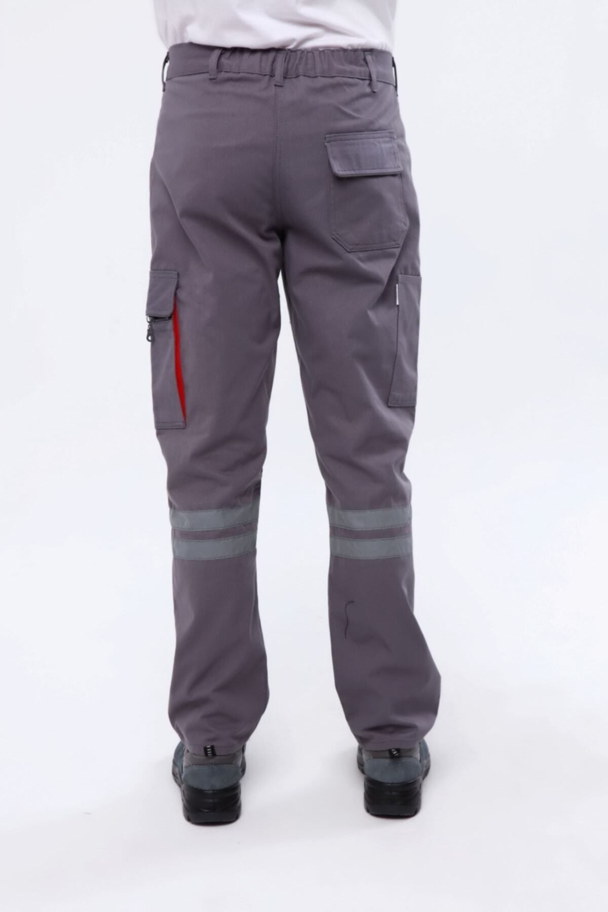 Çamdalı İş Elbiseleri-- Pantaloni de lucru gri Harman Mix multi-buzunare, pantaloni de lucru, pantaloni de lucru, haine de lucru 5