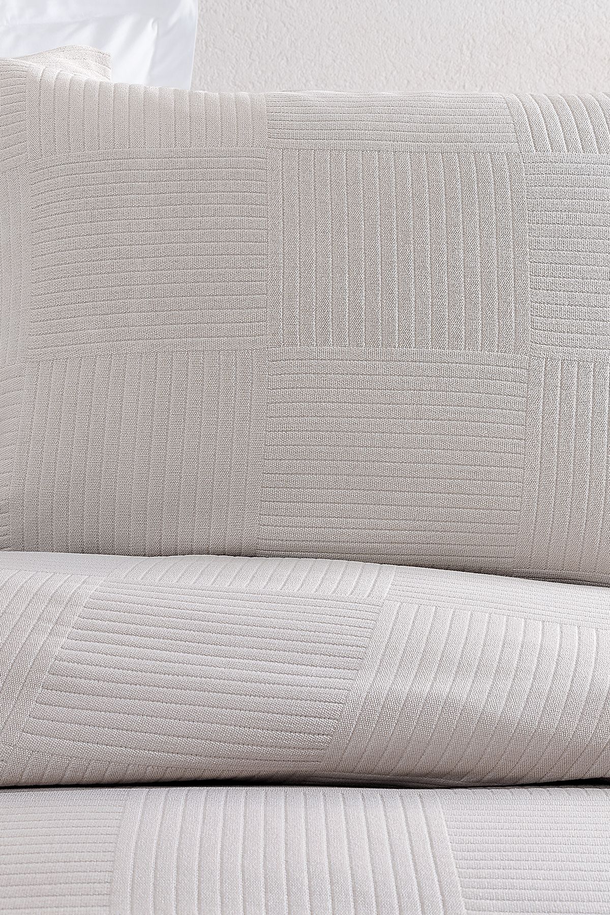 Yataş-Beige Lukkas Single Bedspread Set 2