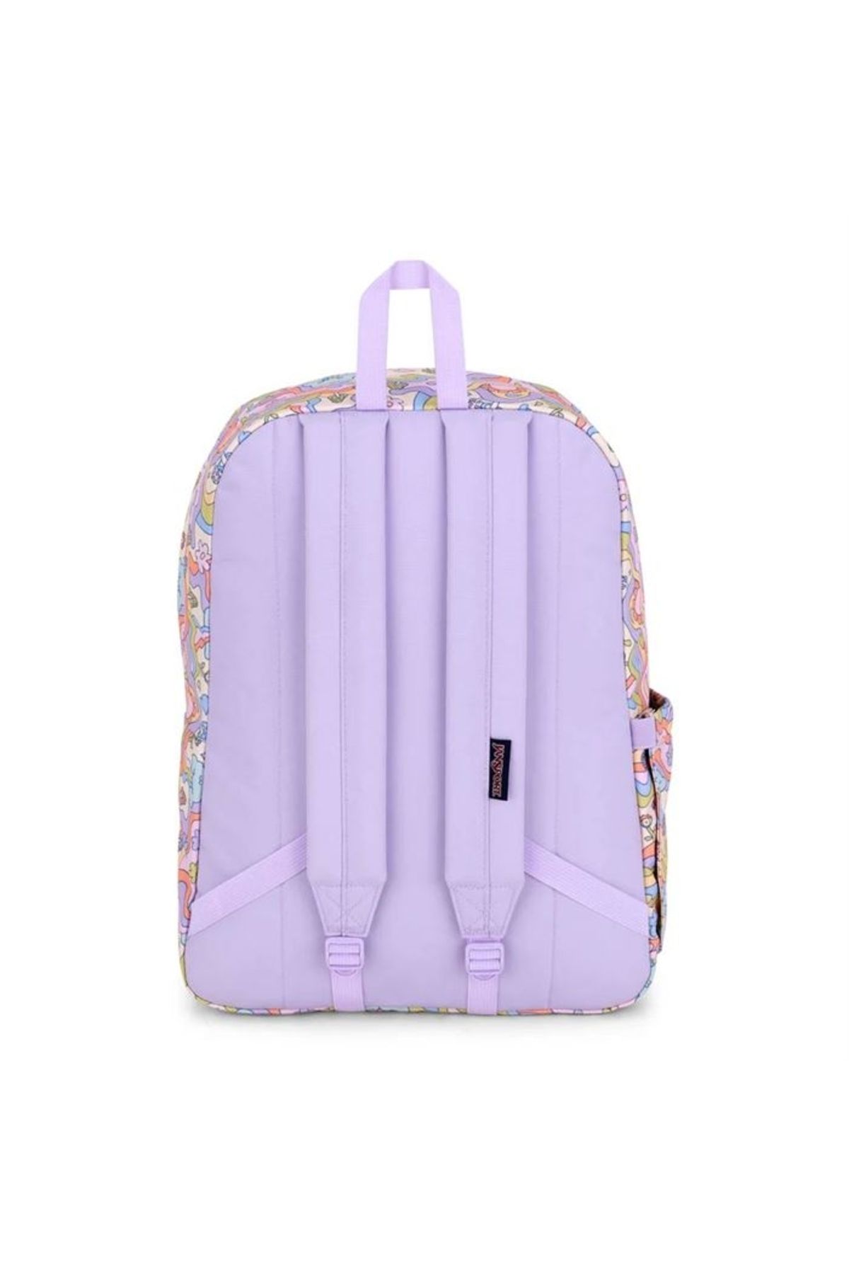 Jansport-Purple printed backpack JanSport SuperBreak Plus Groovy Guides 8