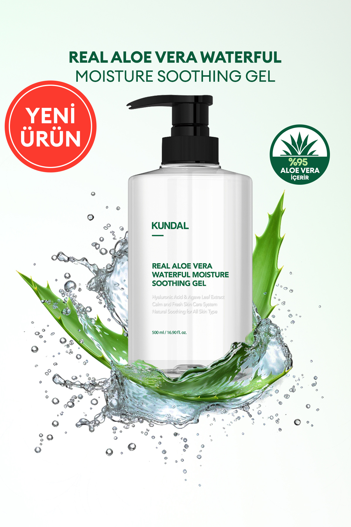 Kundal Hyaluronik Asitli Nemlendirici Aloe Vera Jeli KUNDAL Real
