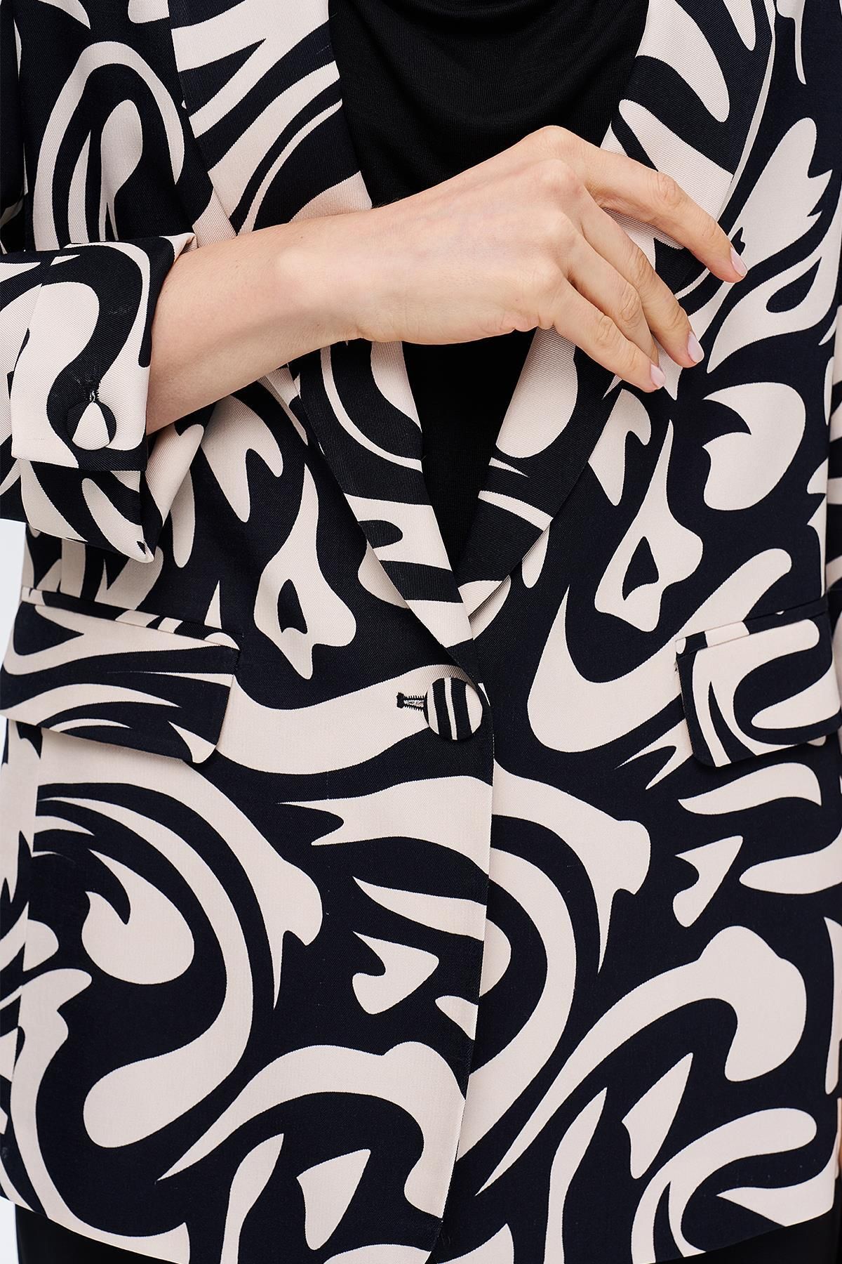 Journey-Relaxed Fit Jacket - Shawl Collar, Sleeve Top Slit and Button 6