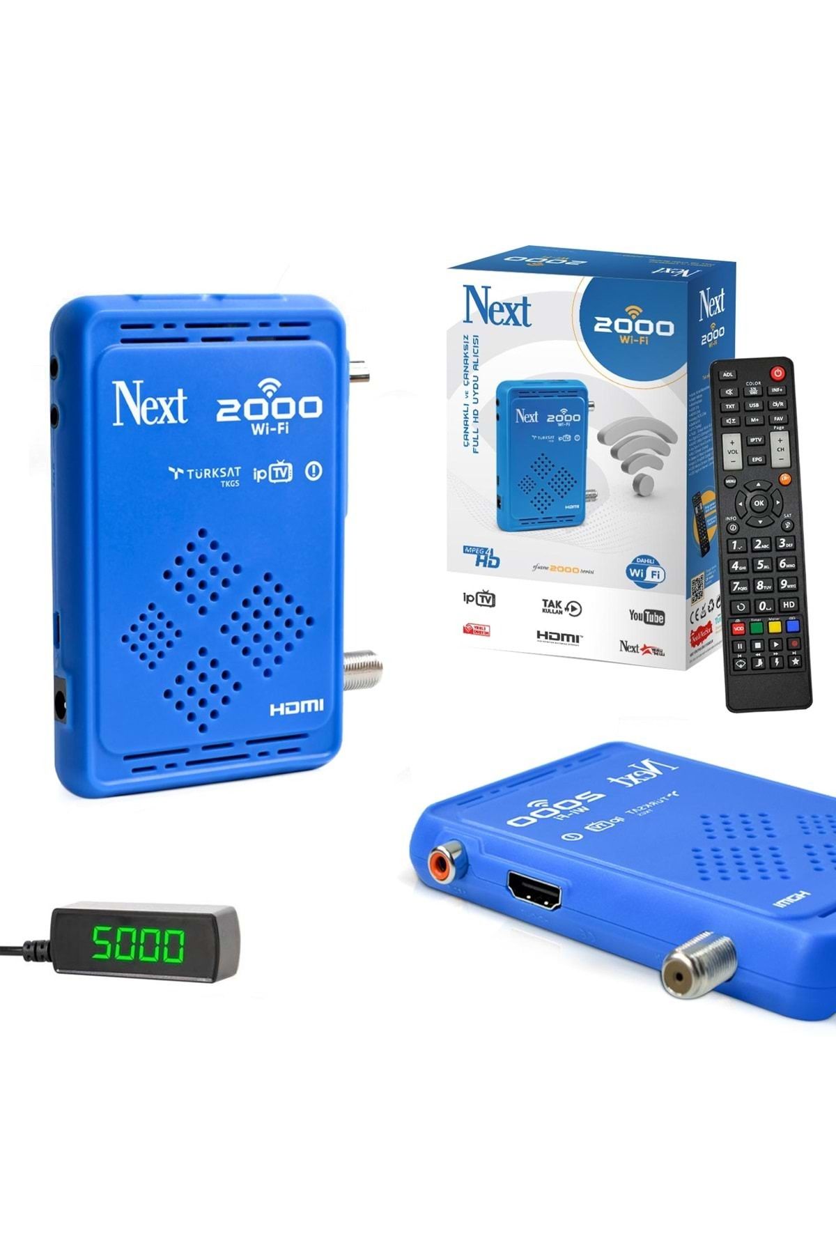 2000 Wı-fı Uydu Alıcı Mini Full Hd Iptv Dahili Wıfı