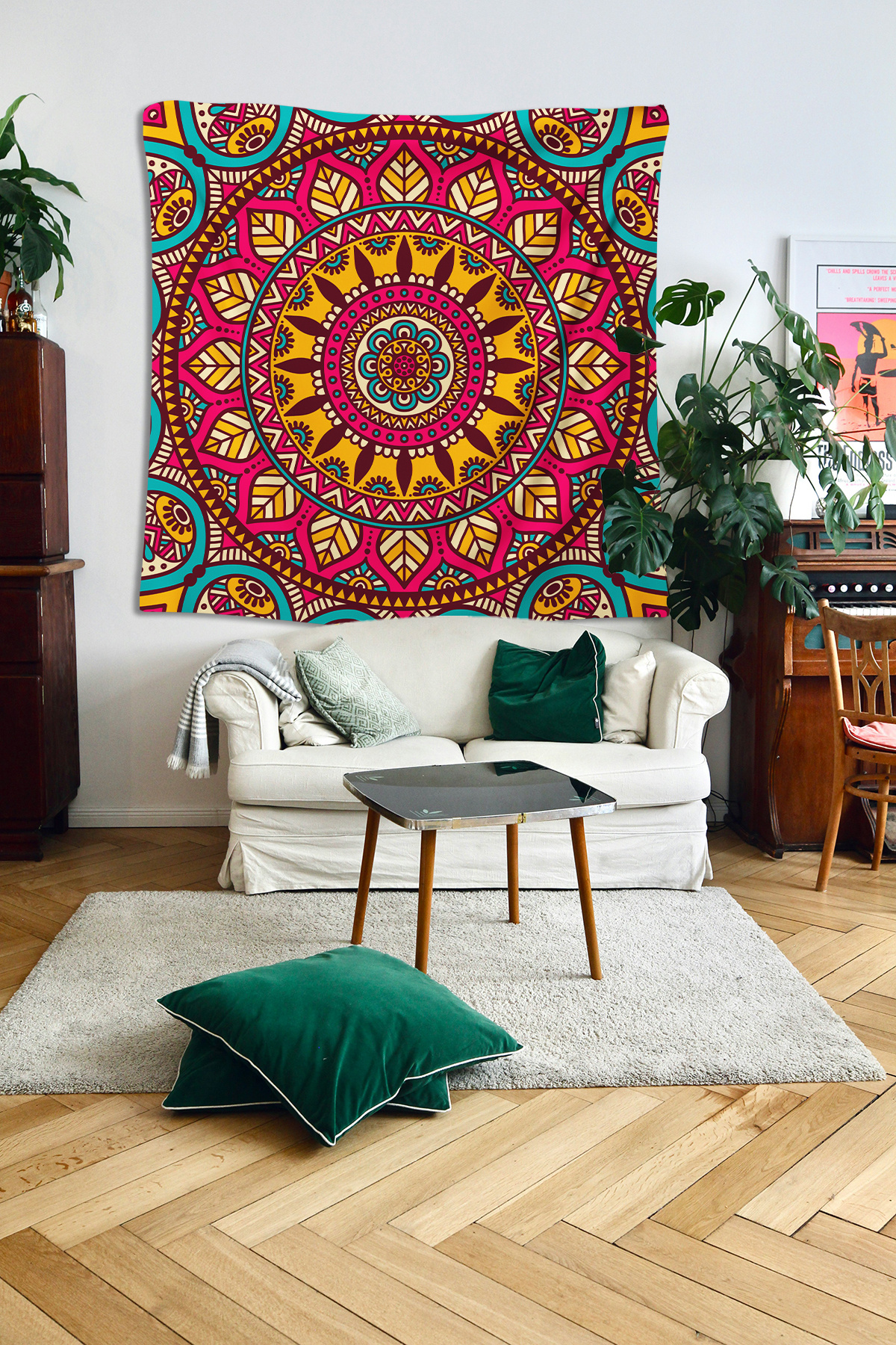 Herarosa-Mandala Wall Drape - High Quality Print 2