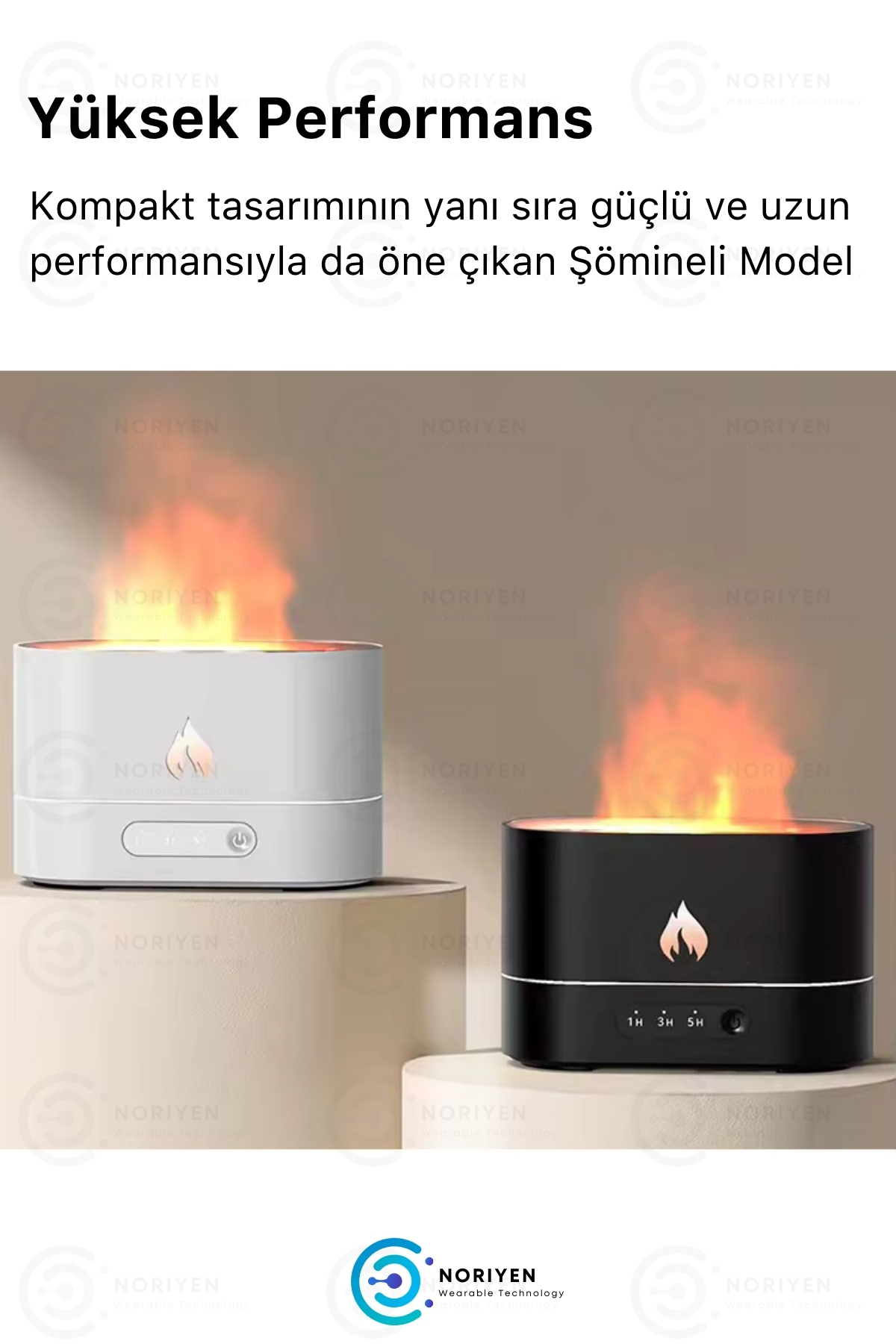 Yeni Nesil Alevli Şömine Hava Nemlendiricisi 250 ML Renkli Gece Işığı Buhar Makinesi Aroma Difüzör