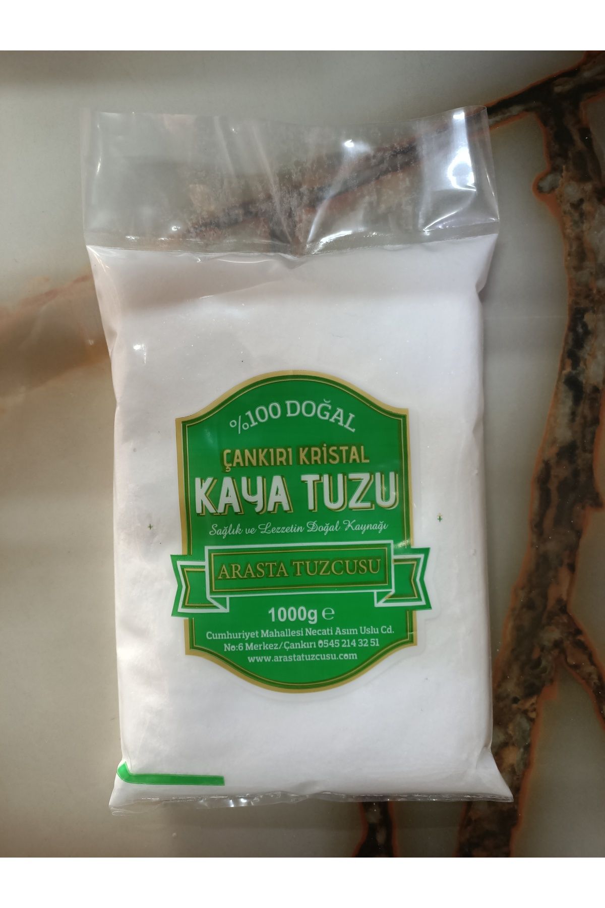 ARASTA TUZCUSU %100 Çankırı Kaya tuzu ince 1 kg