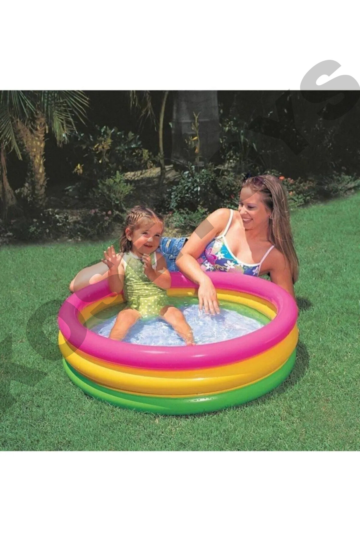 kosetoys 3 Boğumlu Sunset Bebek HavuzU Ev ve dış kullanıma uygun yumuşak zeminli pompa fotoğrafı 4 (önizleme)