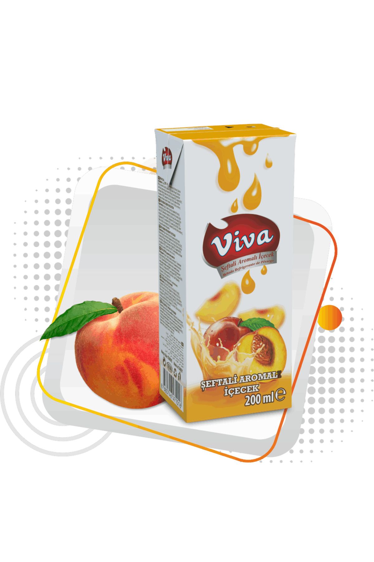 FAMEN GIDA Viva Meyve Suyu Şeftali 200ML*27AD