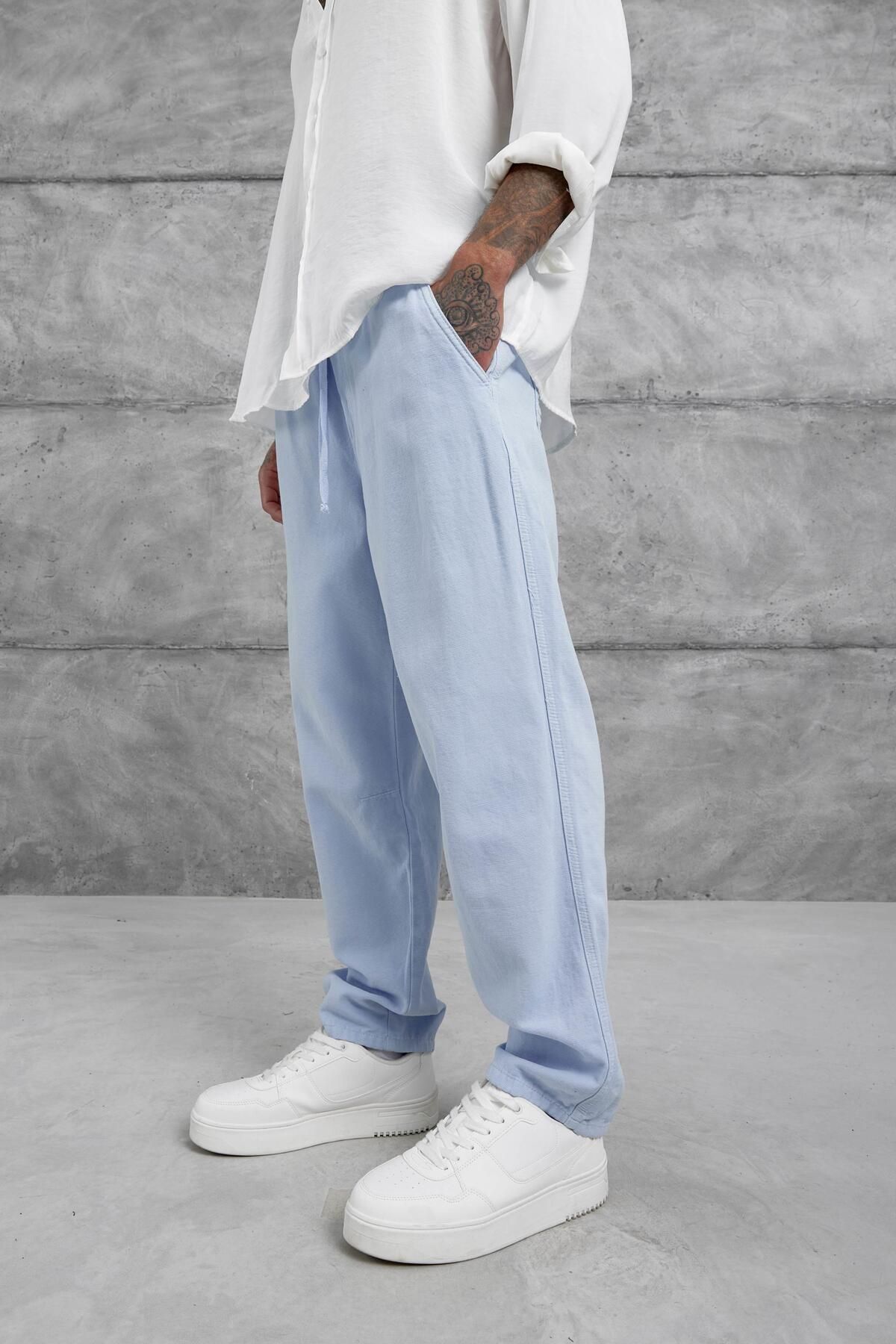 NOMARC-Pantaloni albaștri Yp Pan25010 7