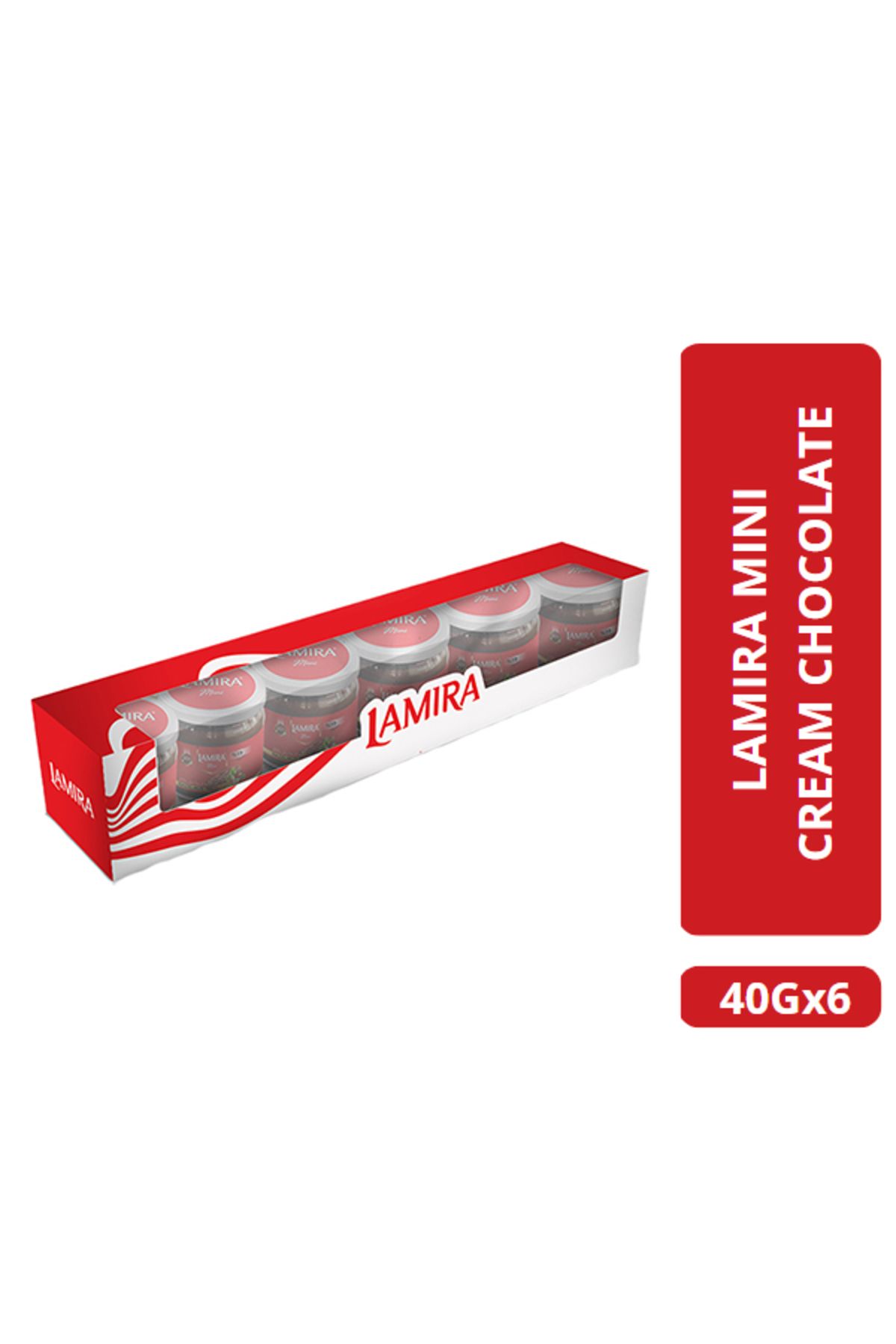 LAMİRA-Lamira Cocoa Hazelnut Paste 19% Hazelnuts 40g*6 1
