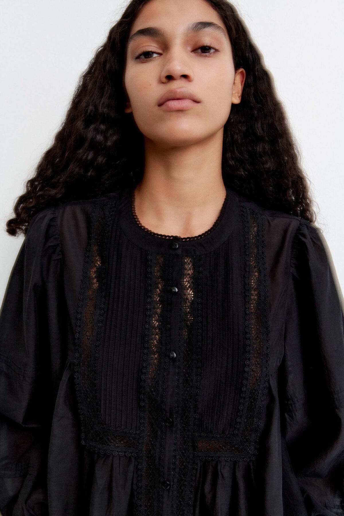 H&M-Pintucked Blouse 4