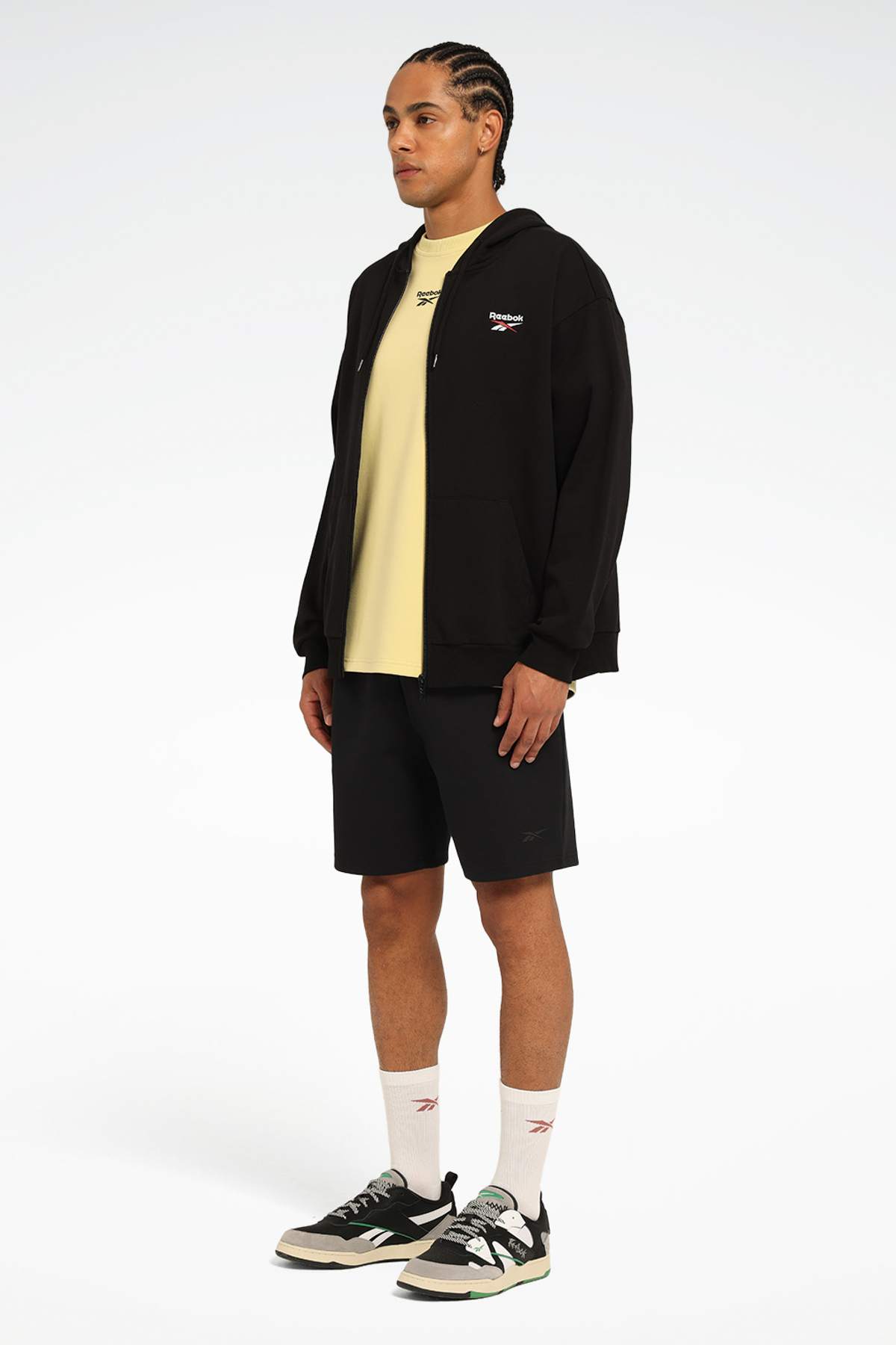 Reebok NEW ID REG FZ Siyah Erkek Eşofman Üstü görsel 8