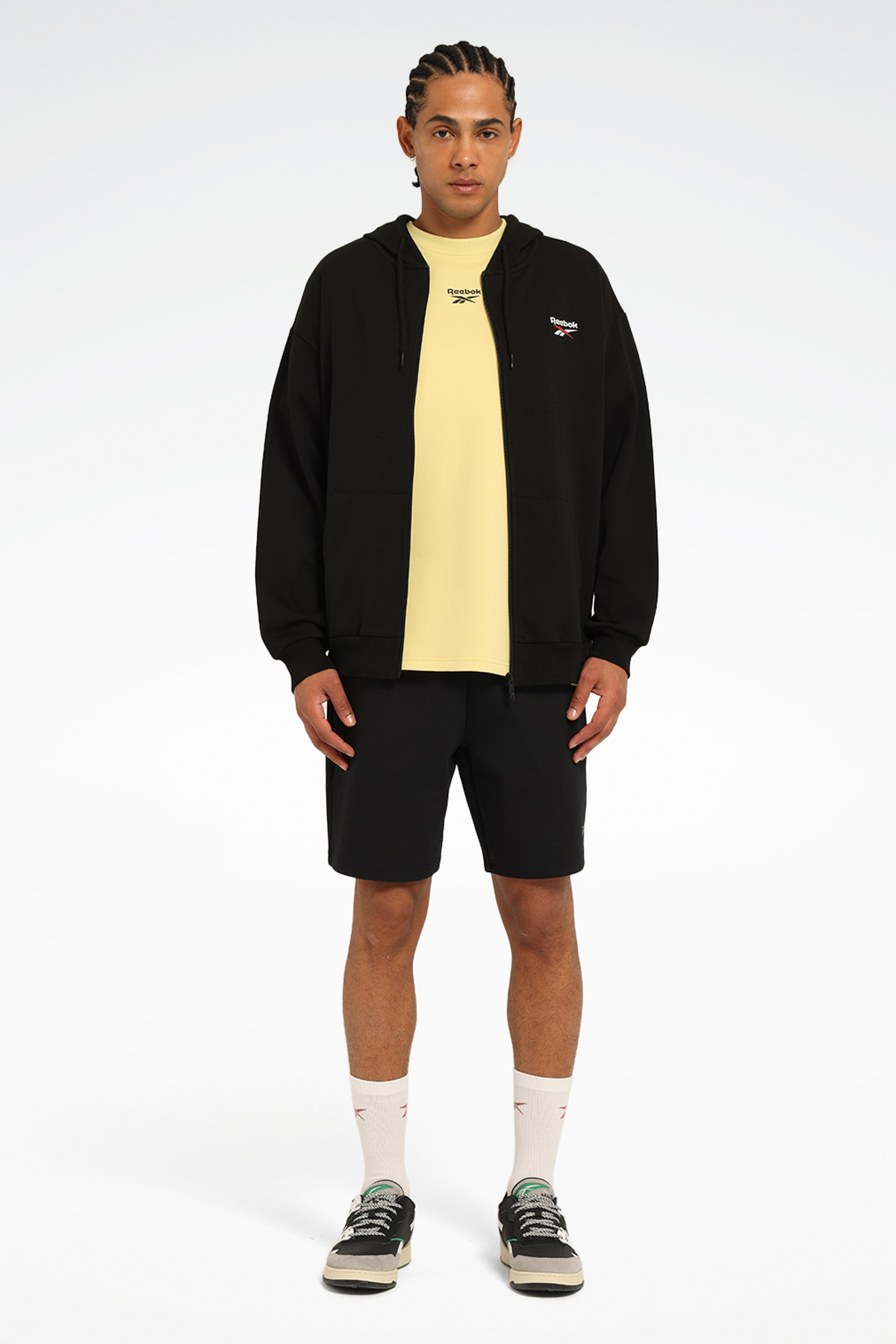 Reebok NEW ID REG FZ Siyah Erkek Eşofman Üstü görsel 6