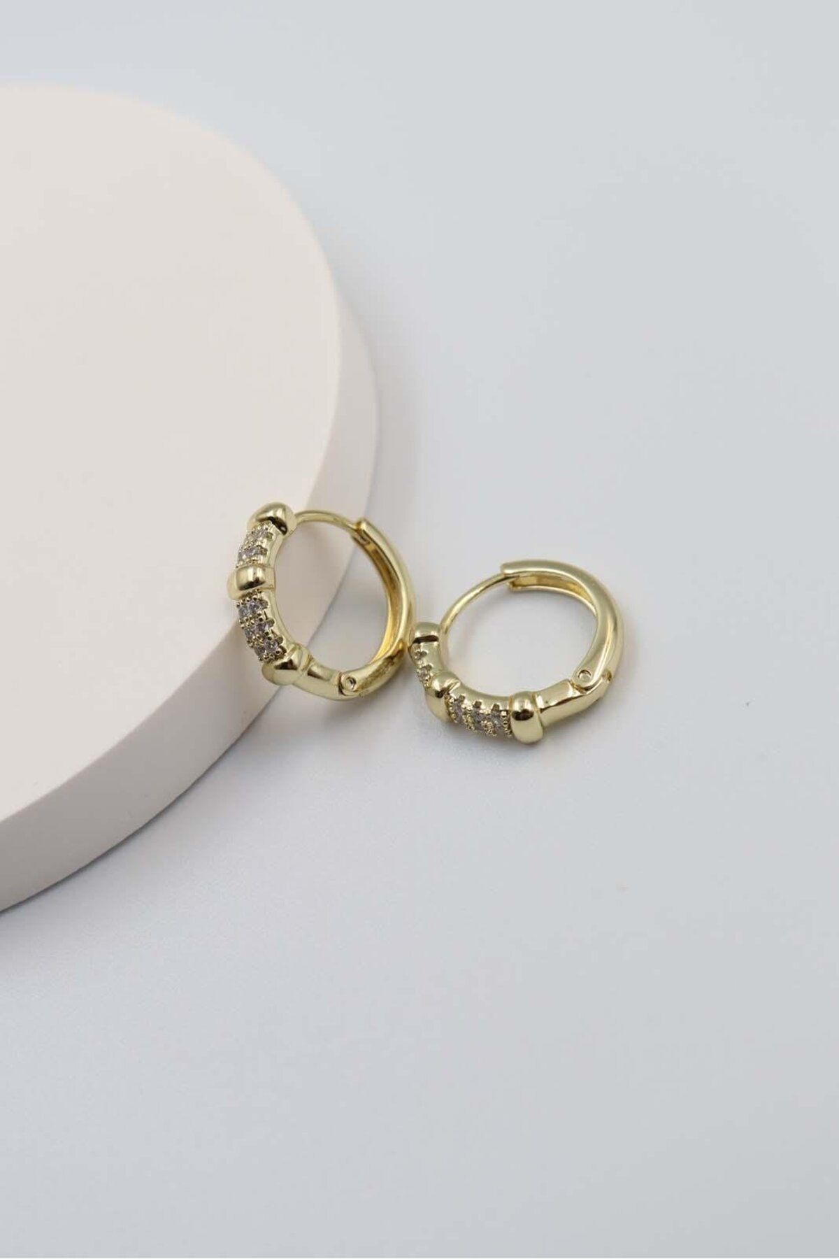 BY CANSU ACCESSORİES Katedrali Gold Küpe