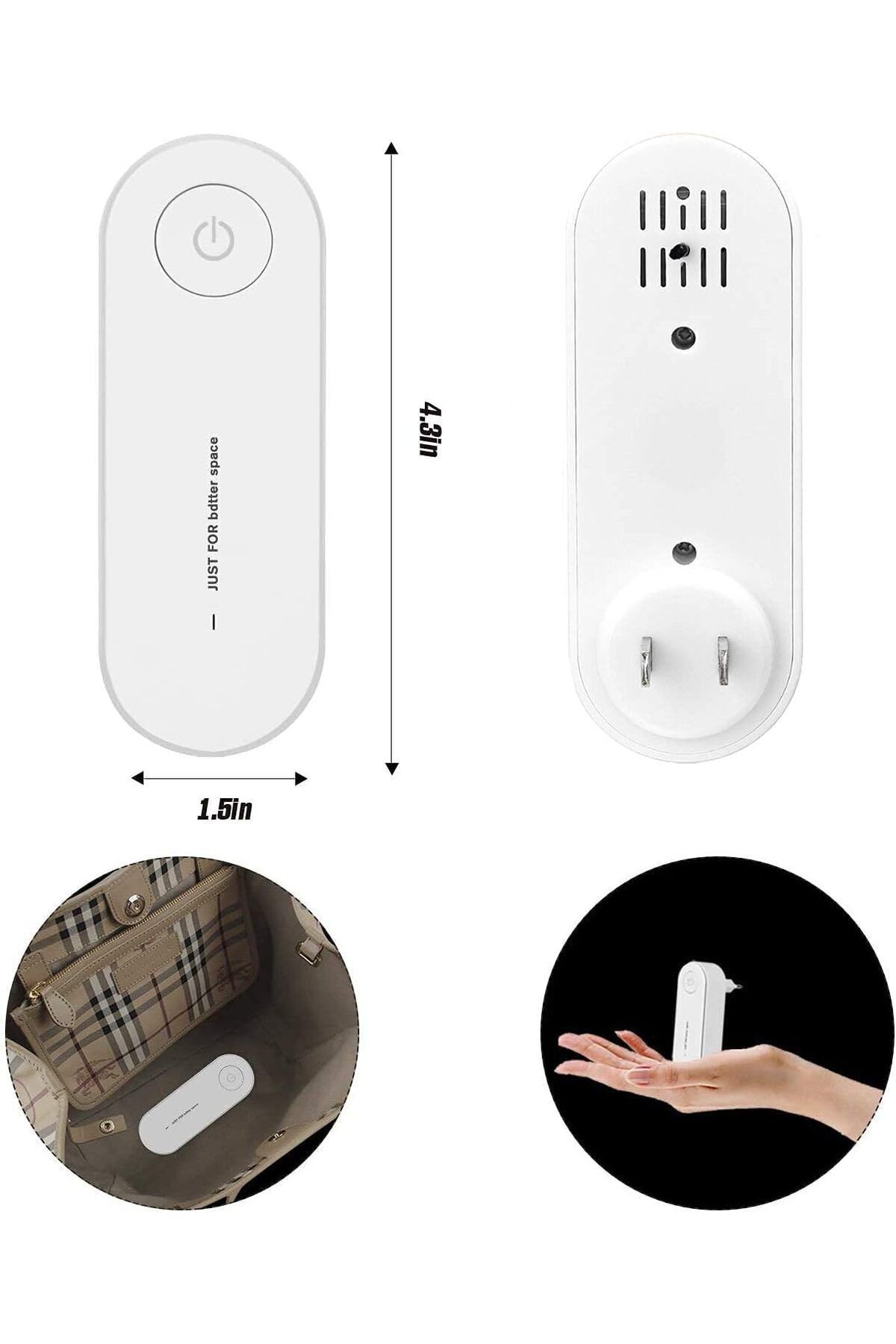 COOYA-Negative Ion Air Purifier,Portable Negative Ion Generator,for Use in Home,Bedroom,Toilets 5