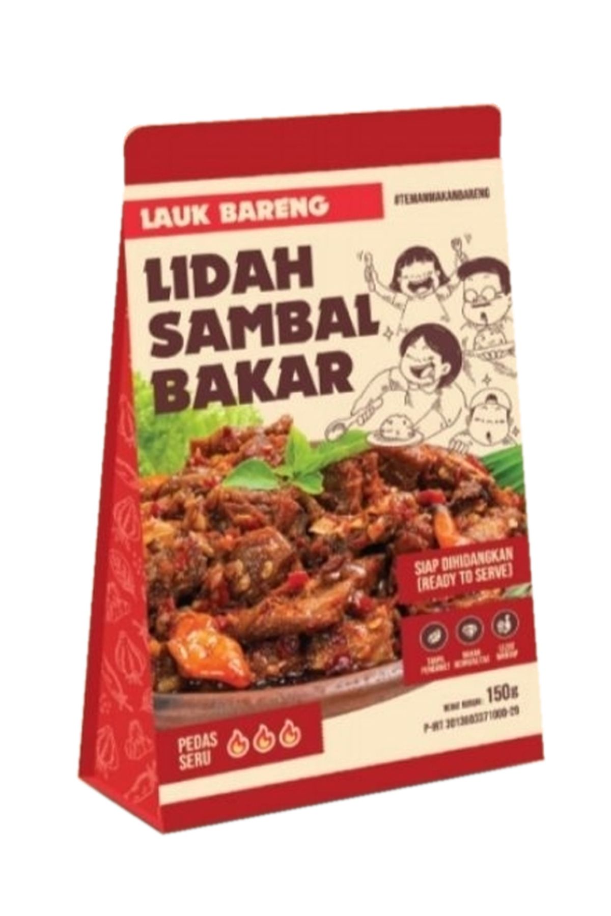LAUK BARENG Lidah Sambal Bakar Siap Saji 1 Paket