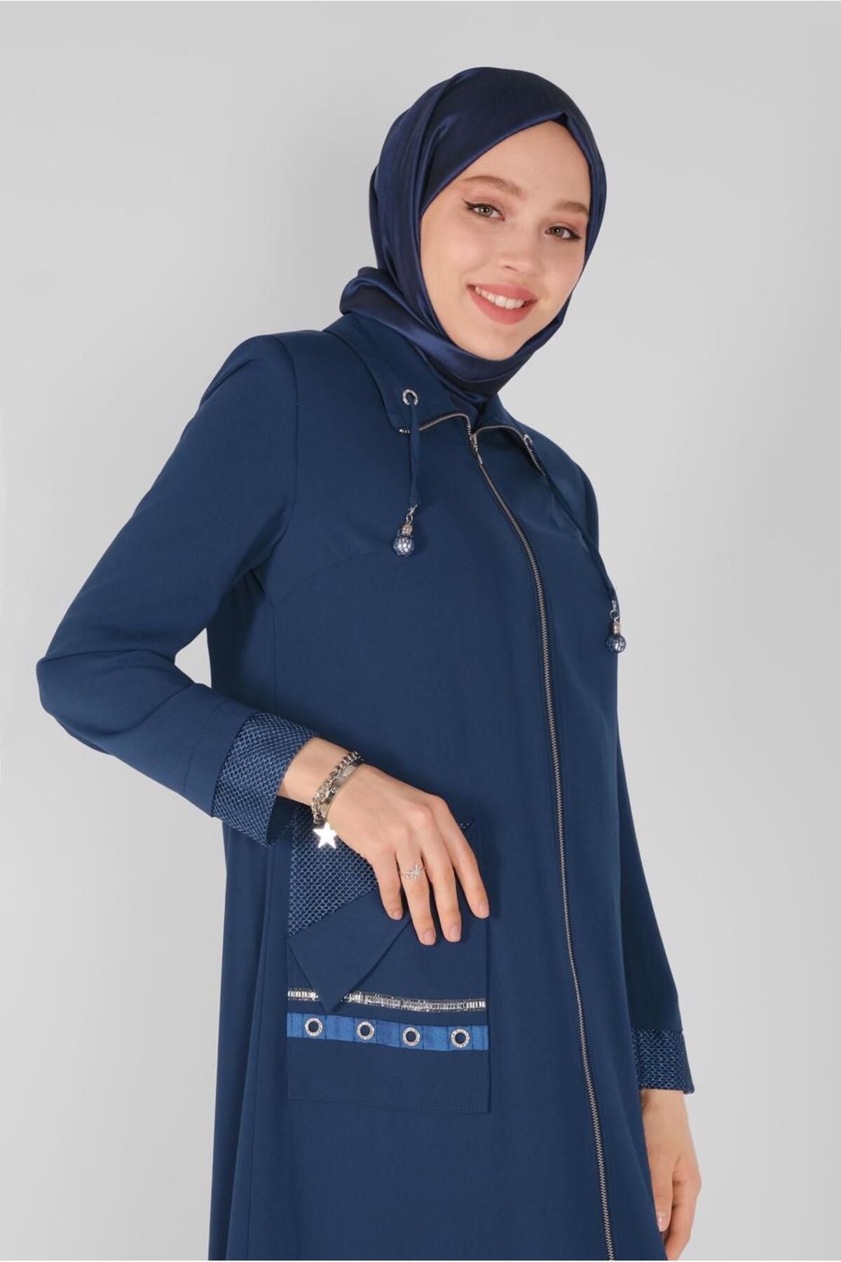 پالتو با جیب جزئی چشمی 10398 Alvina