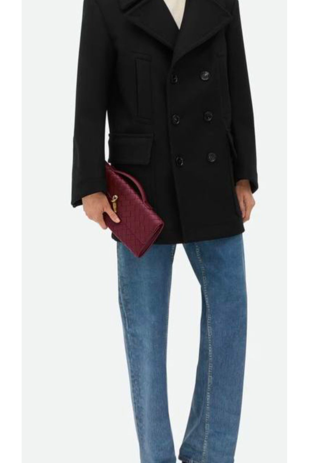 کیف دستی مردانه و زنانه بورگوندی اورجینال CLUTCH
