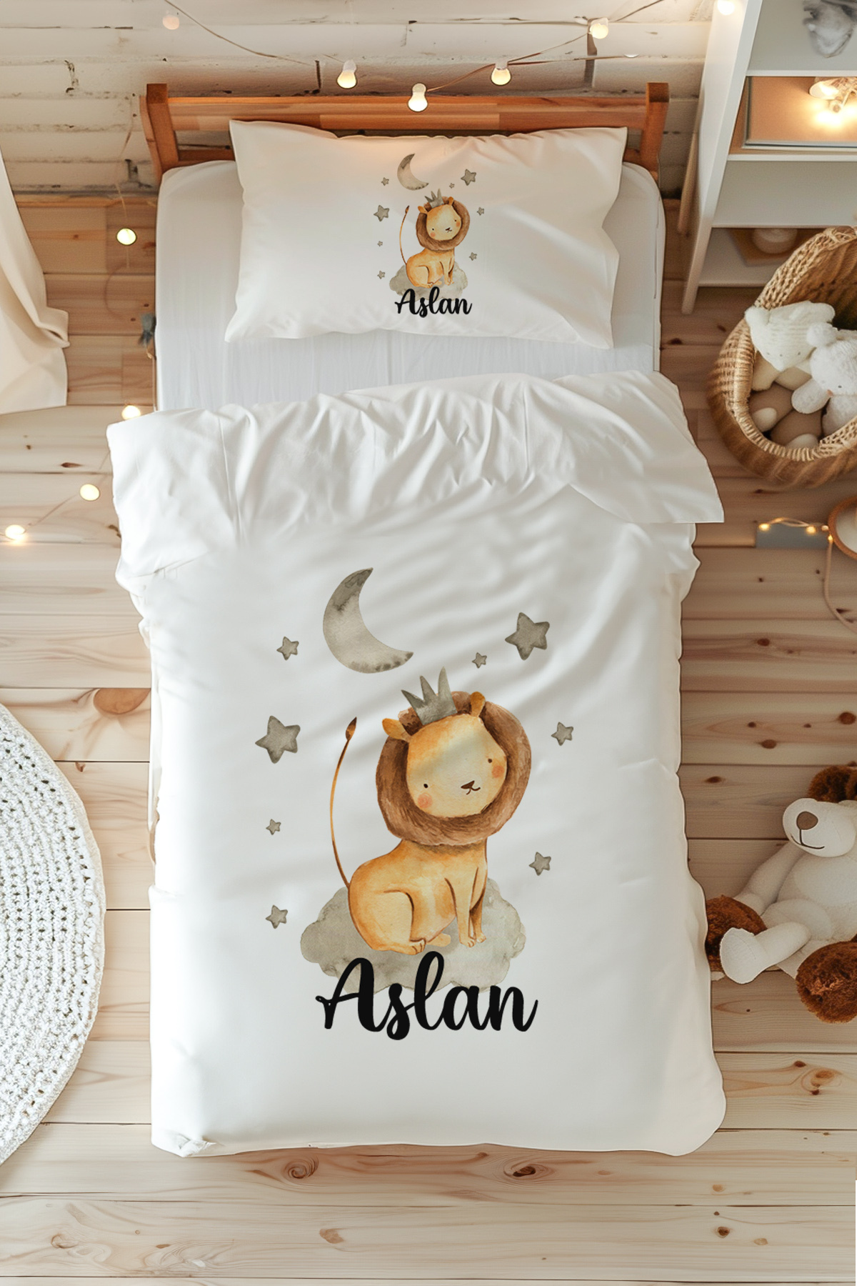 Personalized Single 100% Cotton Duvet Cover Set (160X220 cm) Lion King