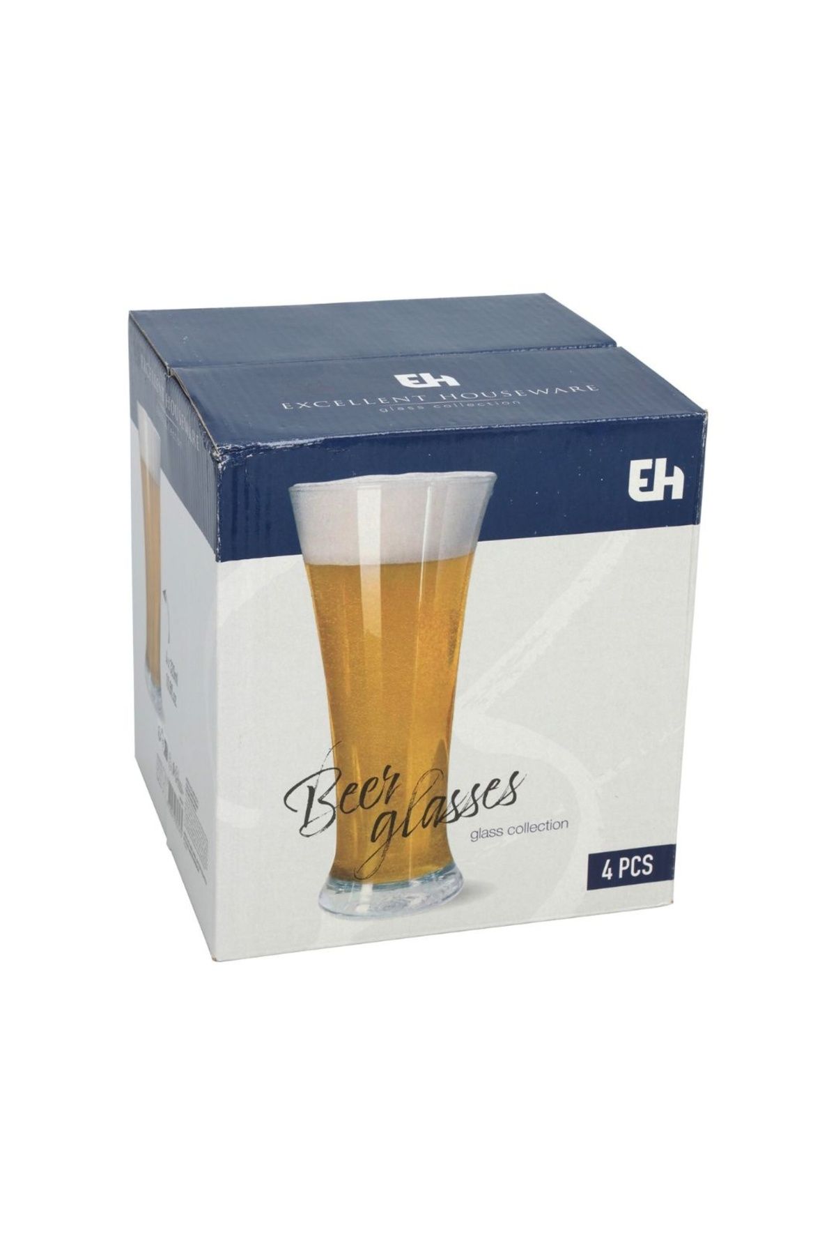 Excellent Houseware Set 4 Pahare, Pentru Bere, 320 Ml, Excellent Houseware - Mărime unică