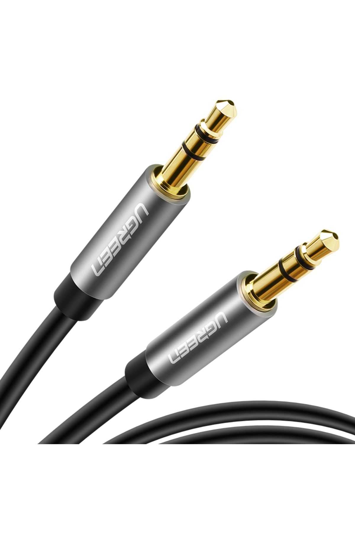 Ugreen-| 3.5mm Male To Male Round Cable 5M |Gray 1