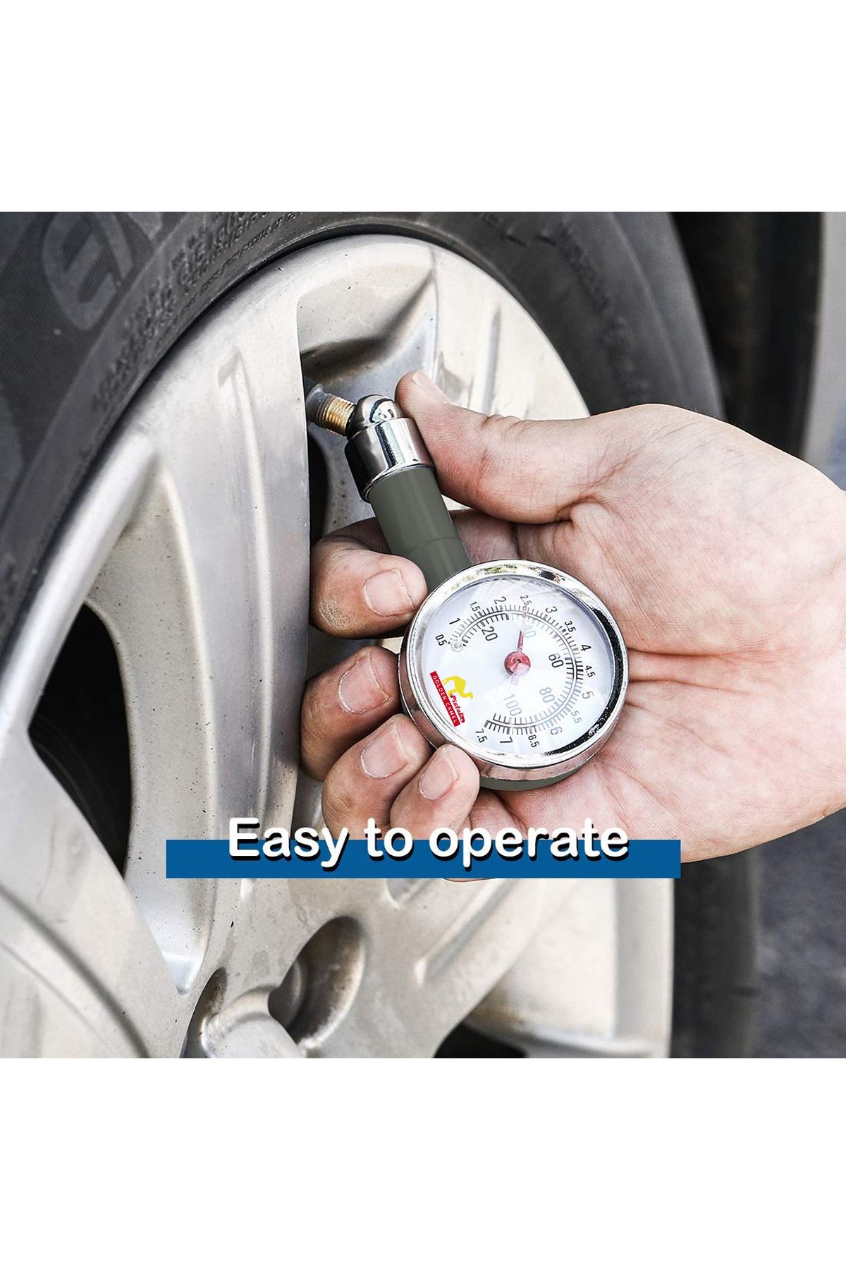 Golden camel-Analog Tire Pressure Gauge with Air Bleeder Button and Storage Case 6