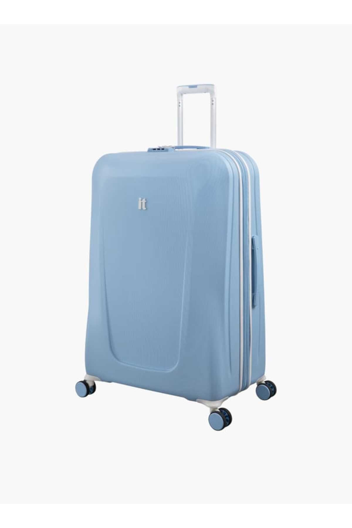 IT-Textured Hardcase Trolley Bag with Retractable Handle and Zip Closure _28-L - Check-In 2