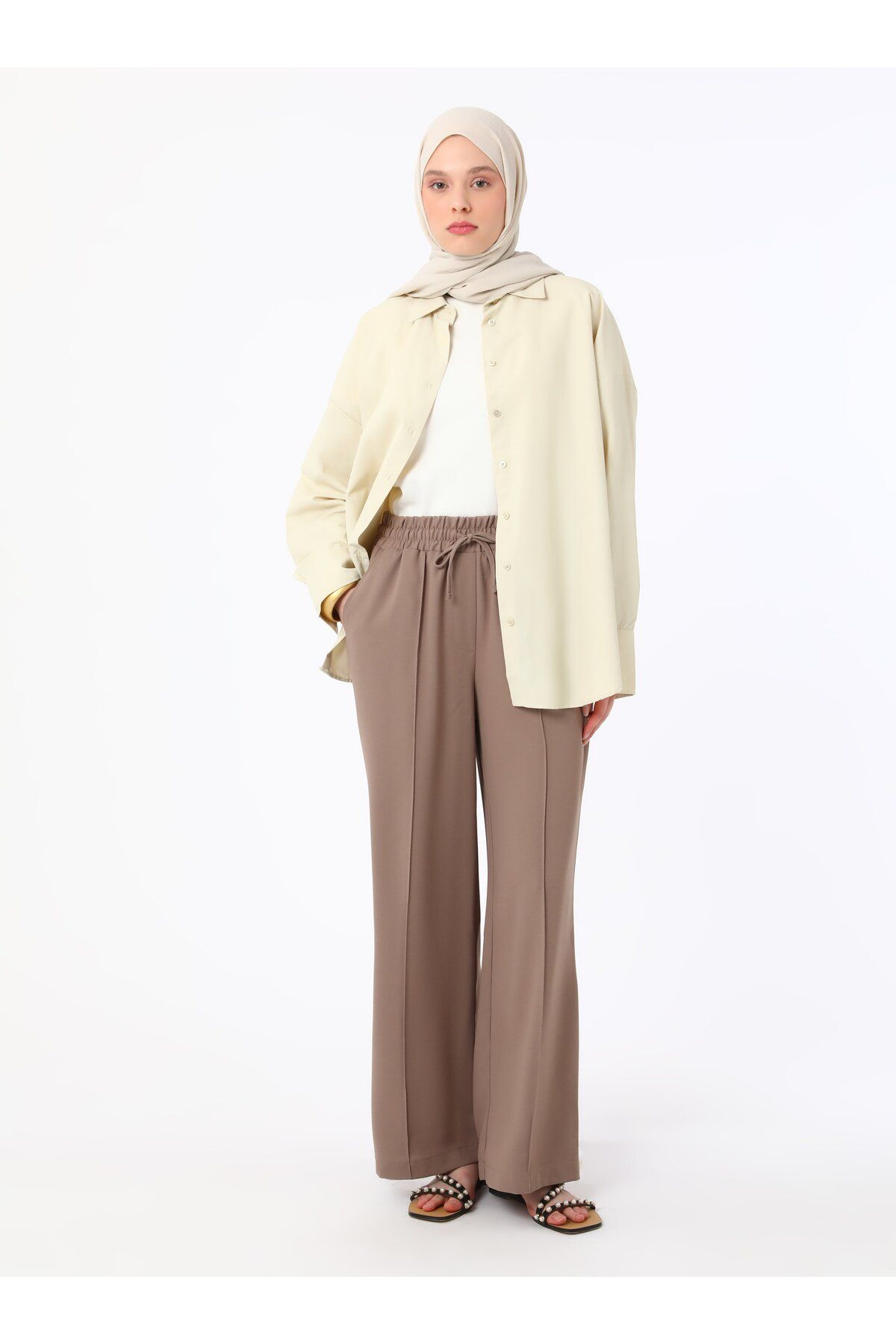 Refka-Instant Calyposis and Detailed Crepe Pants - Refka 3