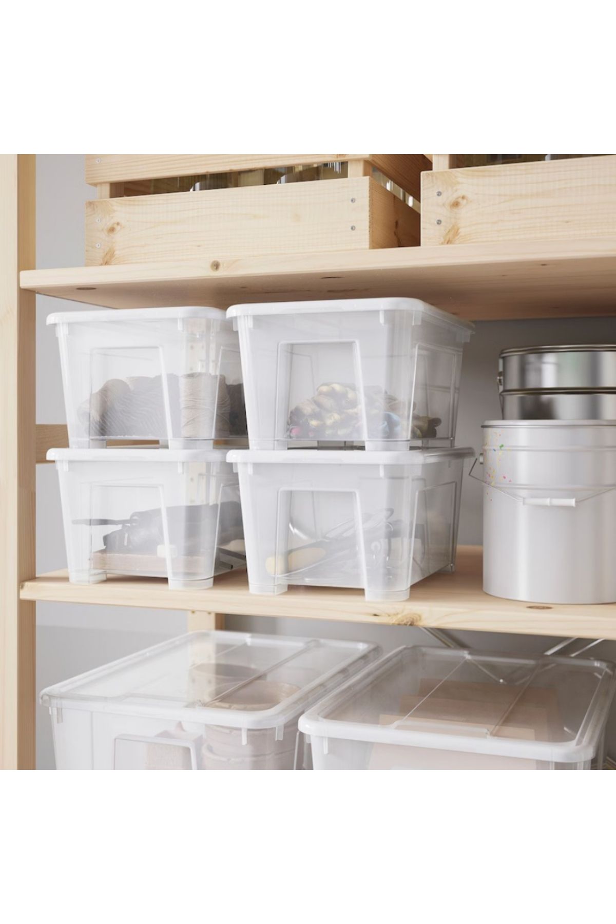 IKEA-SAMLA Transparent Storage Box, 5L – Durable, Stackable & Easy to Organize 3