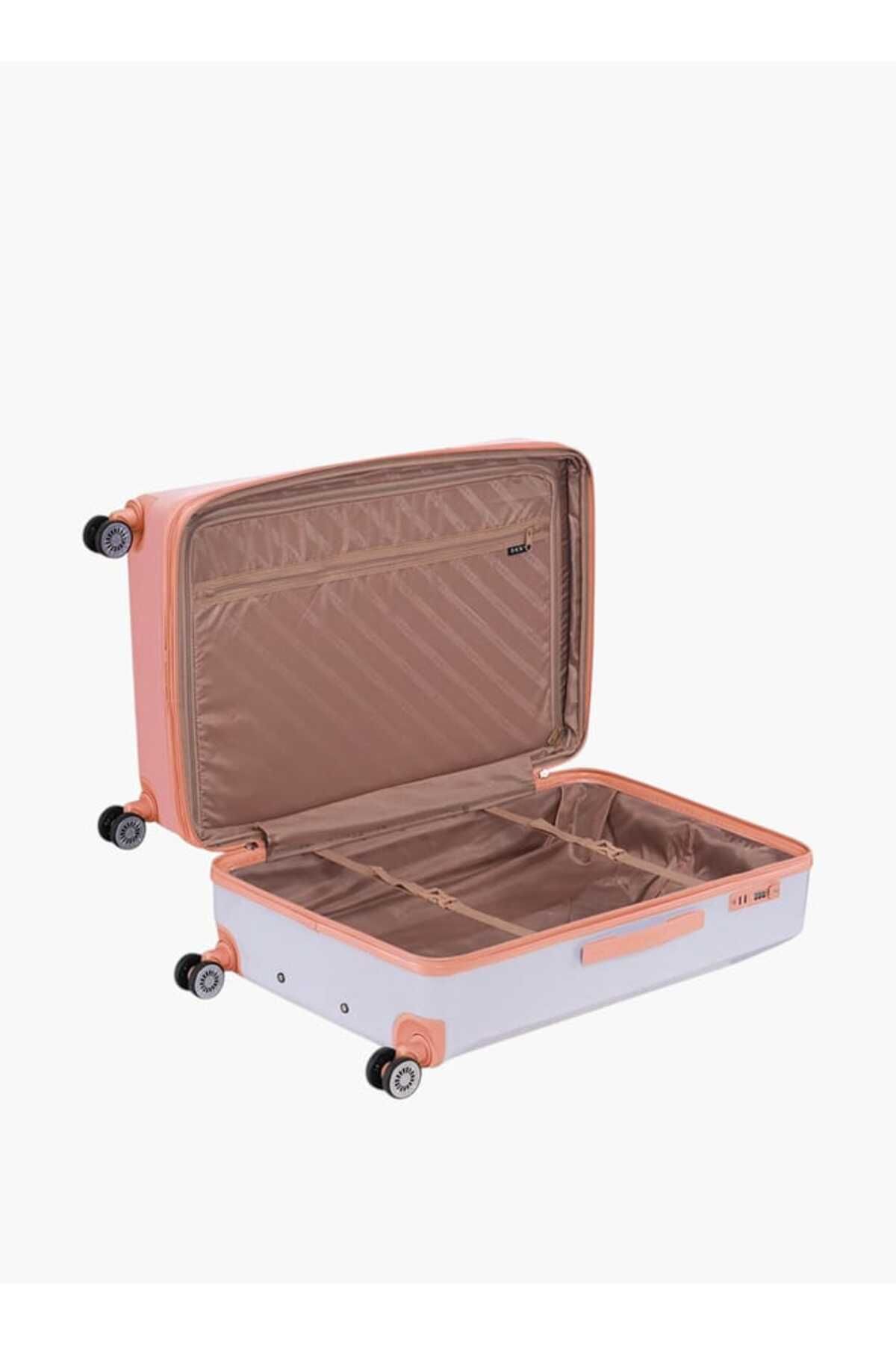 Dkny-Logo Print Hardcase Trolley Bag with Retractable Handle _28-L - Check-In 5
