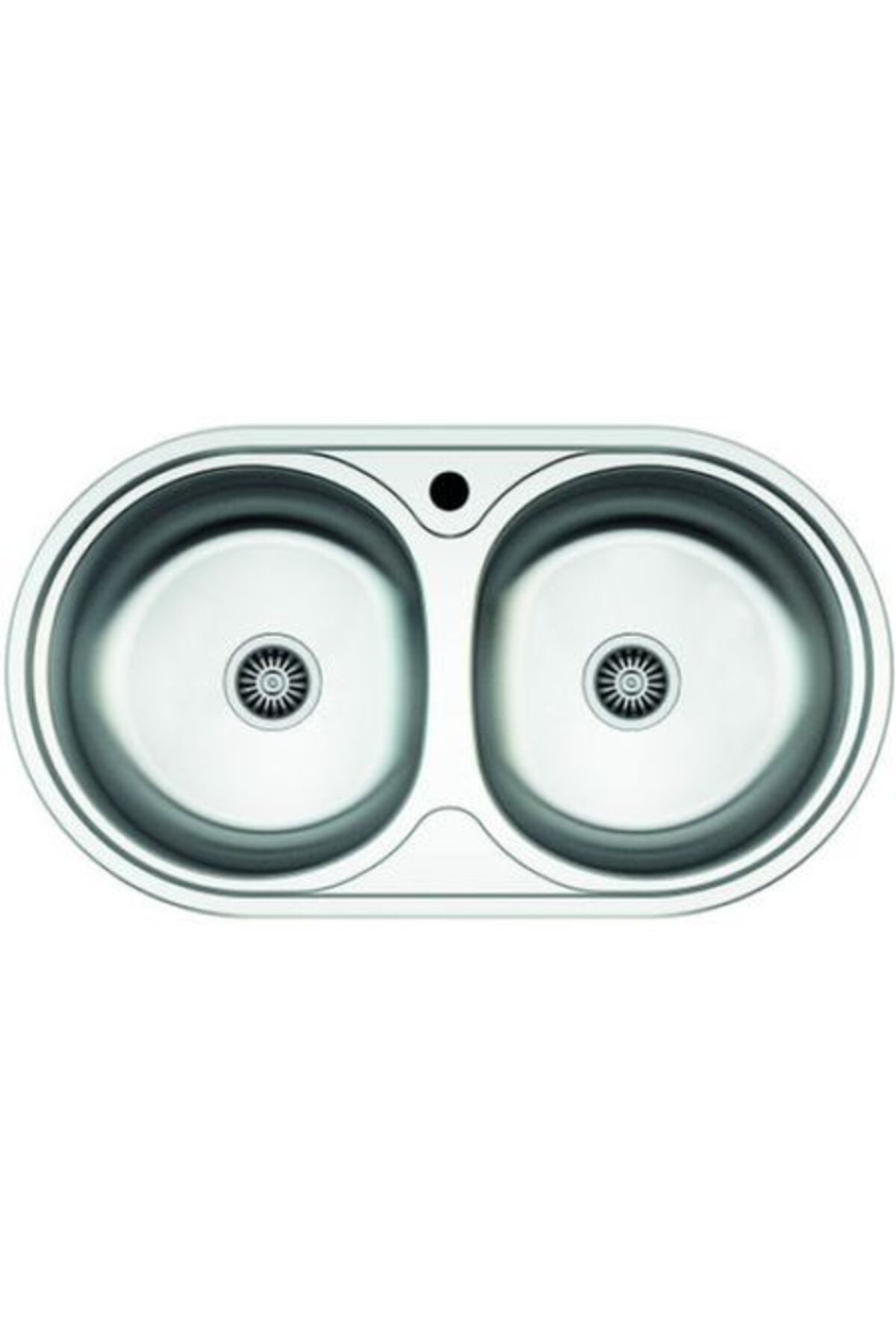 ZİNOX Chiuveta Pentru Blat ,ovala Cu Doua Cuve , Z-inox Zln-8624, 43.5x78 Cm - One Size