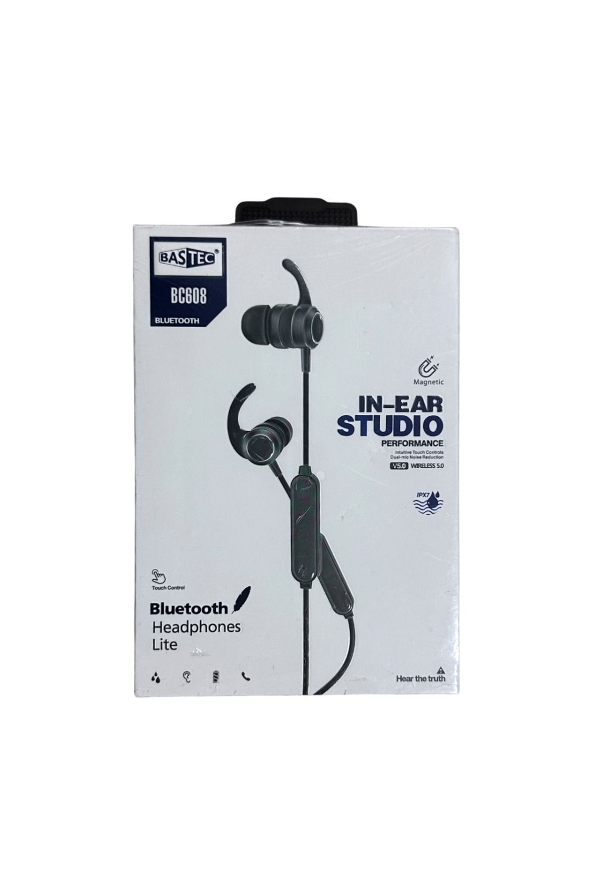 Bastec-BC608 High-Definition Noise-Cancelling Sports Bluetooth Headphones with Powerful Battery 7