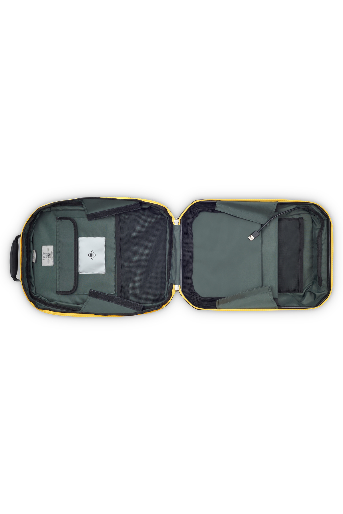 Delsey-Rempart Expandable Hybrid Backpack Army Glossy 3