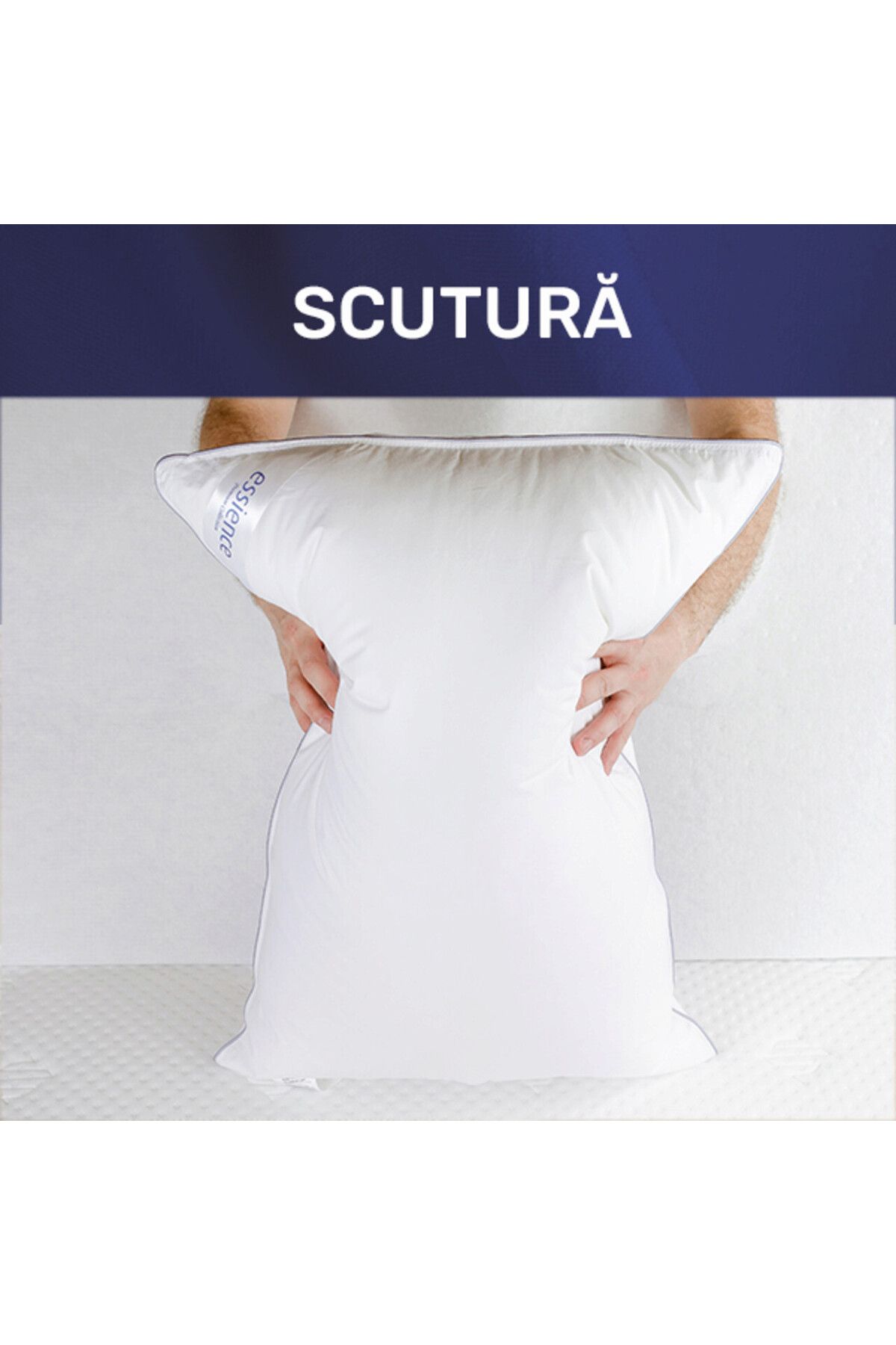 Essience-Perna 50x70 cm, Essience Premium Collection, insert memory si umplutura nanofibra, husa Bumbac 14