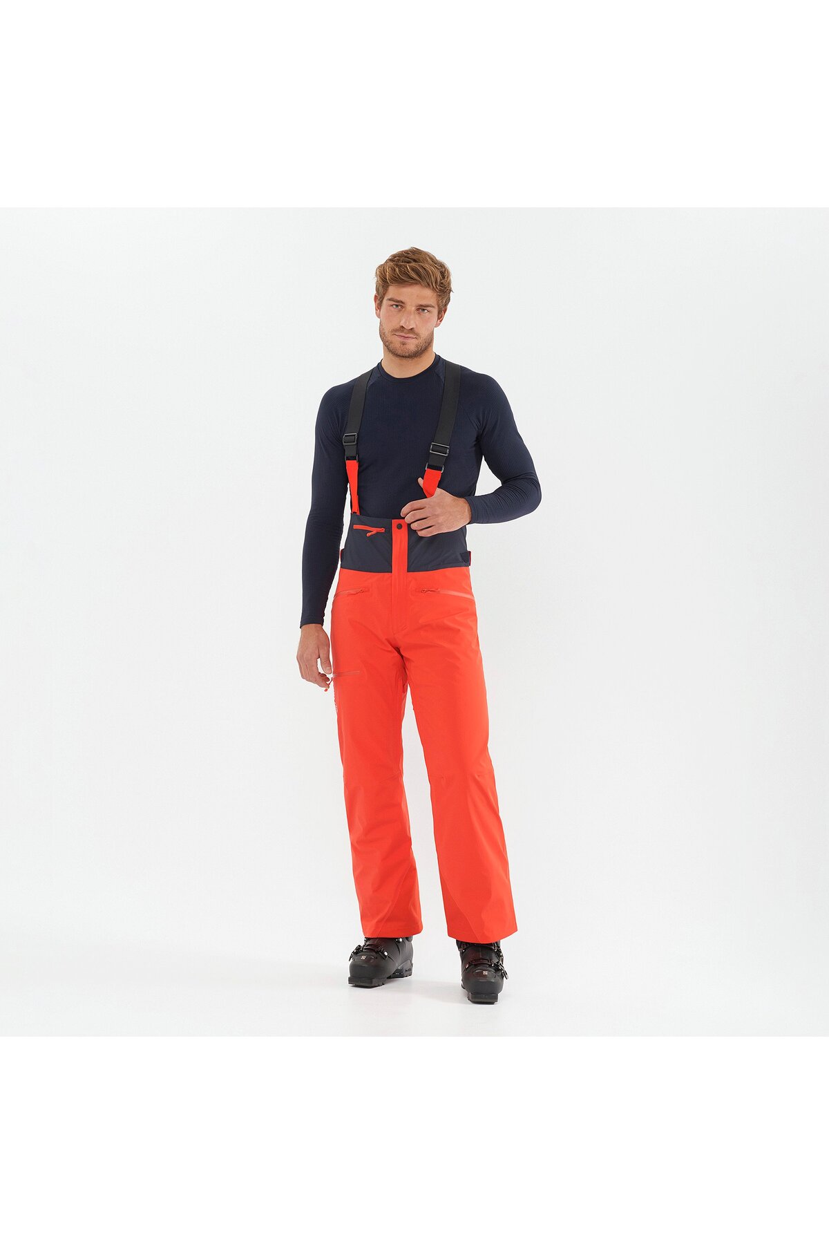 سالومون شلوار اسکی مردانه BRILLIANT SUPENDERS FIERY RED LC1846000