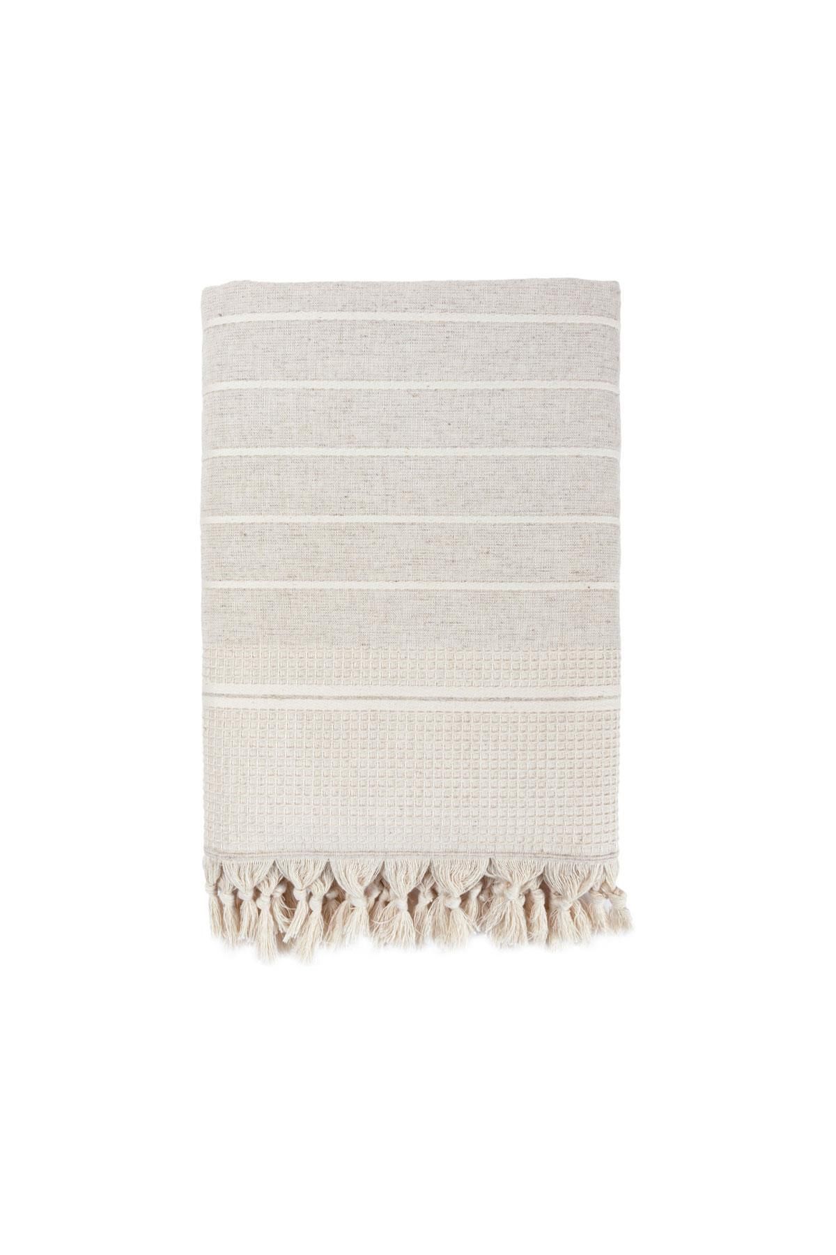 Ecocotton-Prosop de baie Arden 100% bumbac organic amestecat prosop de cânepă bej 70x140 cm 2
