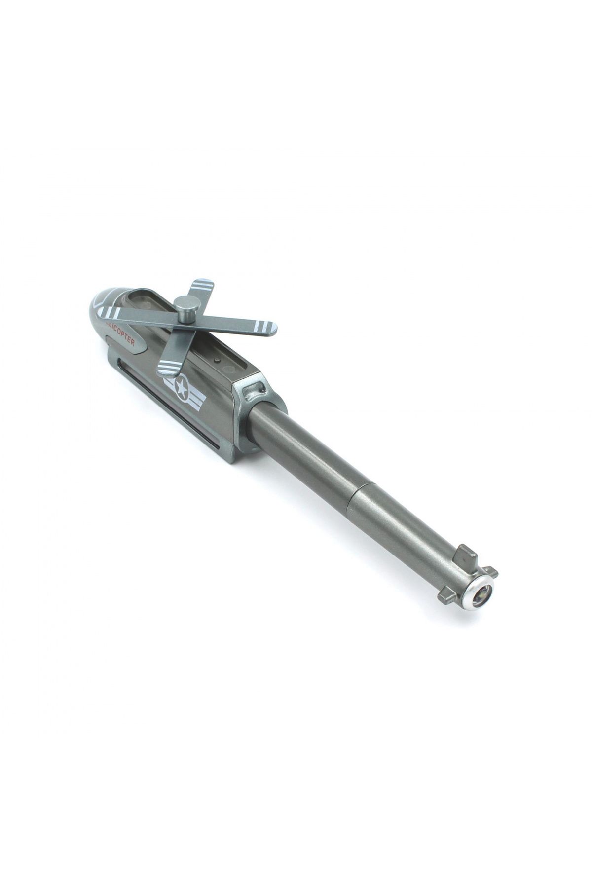 BM GİFT DESİGN-Funny grey helicopter pen with LED 2