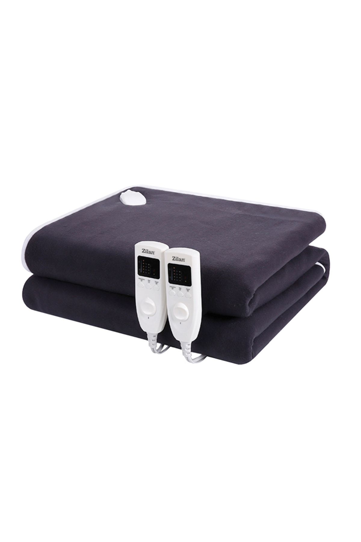 Zilan Patura Electrica Zilan Zln4120, Bleumarin Soft Polar Fleece, 160x140 Cm, 2x60 W, Timer - One Size