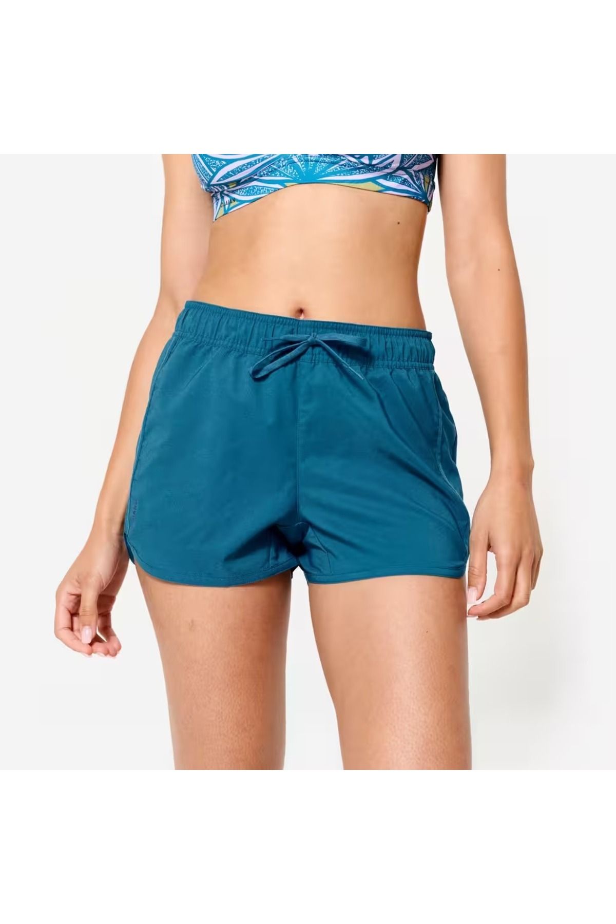 Decathlon Kadın Kısa Deniz Şortu/Boardshort - Petrol Mavisi - TINI