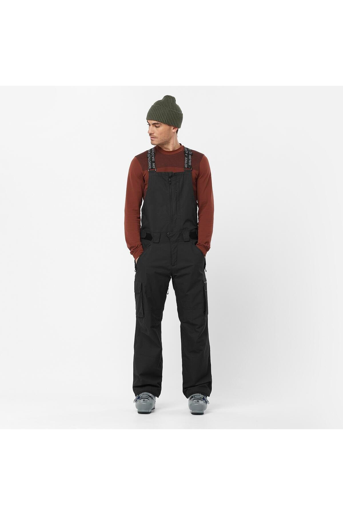 شلوار اسکی مردانه مشکی Transfer Bib LC2273700 سالومون شلوار اسکی و اسنوبورد Salomon