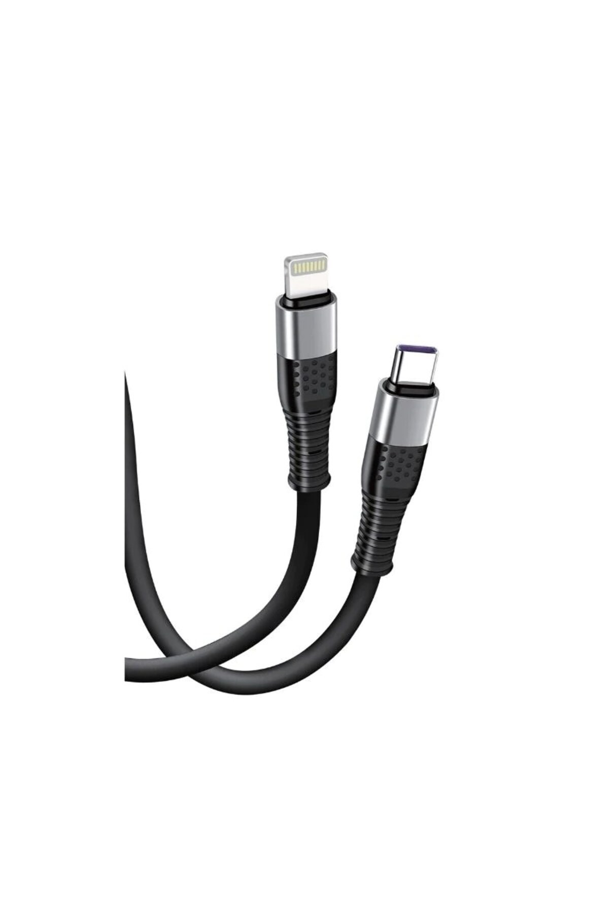 Power N-كابل من النوع C إلى Lightning - 1.2 متر - 27 واط - أسود - PNCTL12B 1