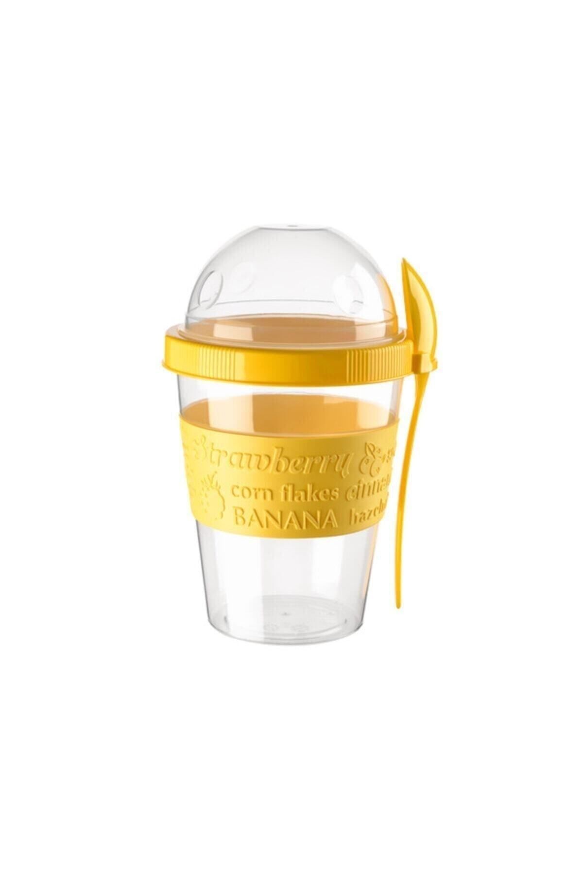Roza's Home-Titiz Take'n Go Practical Portable Snack and Yogurt Container with Spoon Ap-9199 2