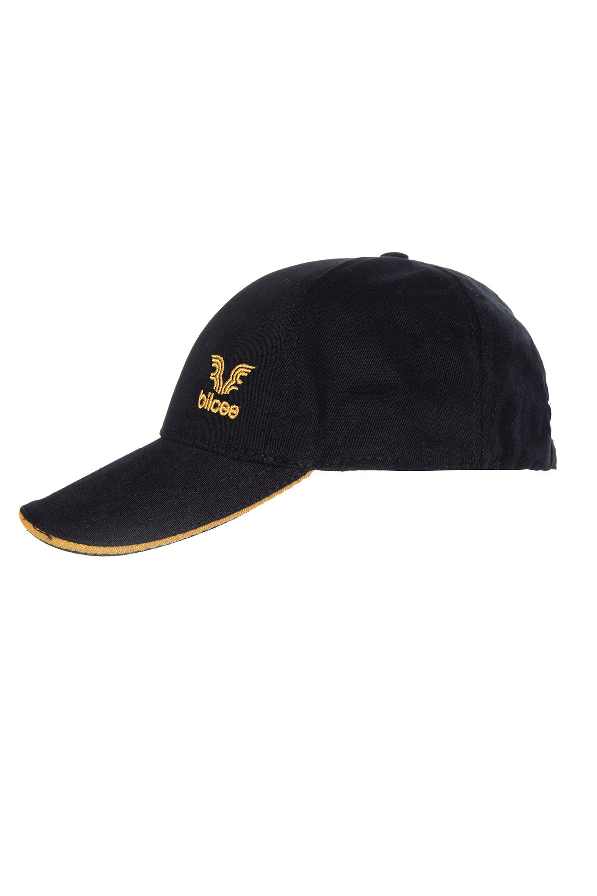 bilcee-Unisex Striped Printed Colorful Line Detailed Adjustable Yellow Hat 1590 2