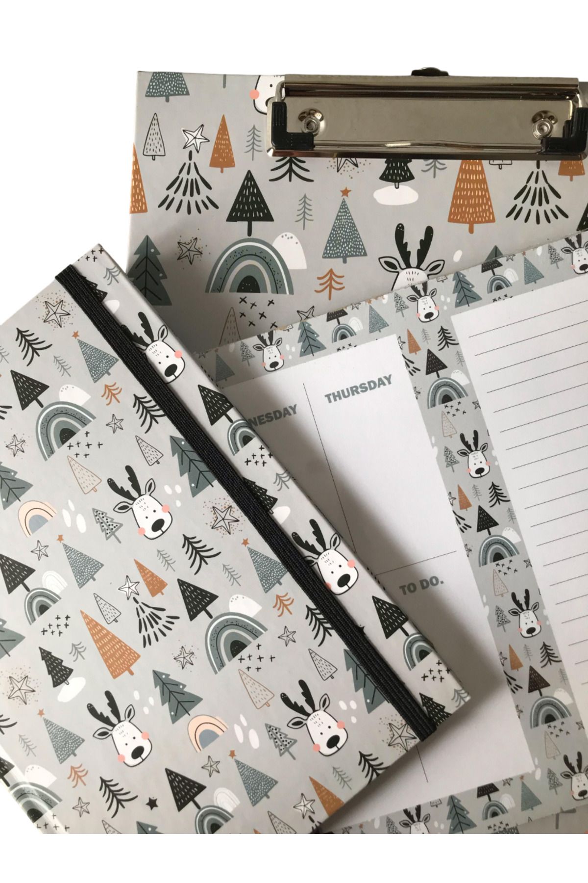 Adalinhome-Atakids Lizy Secretarial File, Notebook and Weekly Planner Set of 3 1