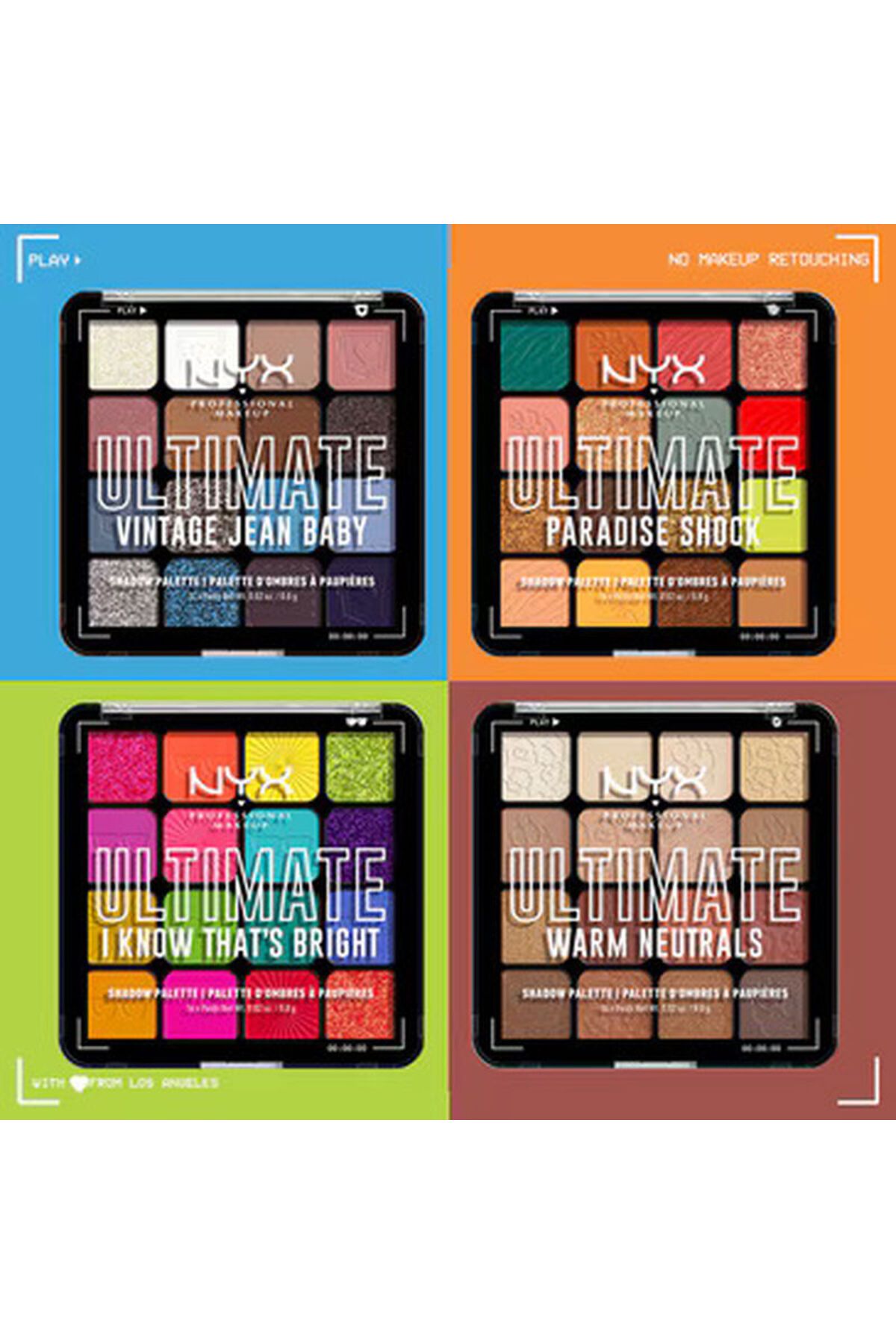 NYX-Ultimate Shadow Palette I Know Thats Bright Eyeshadow Palette 4