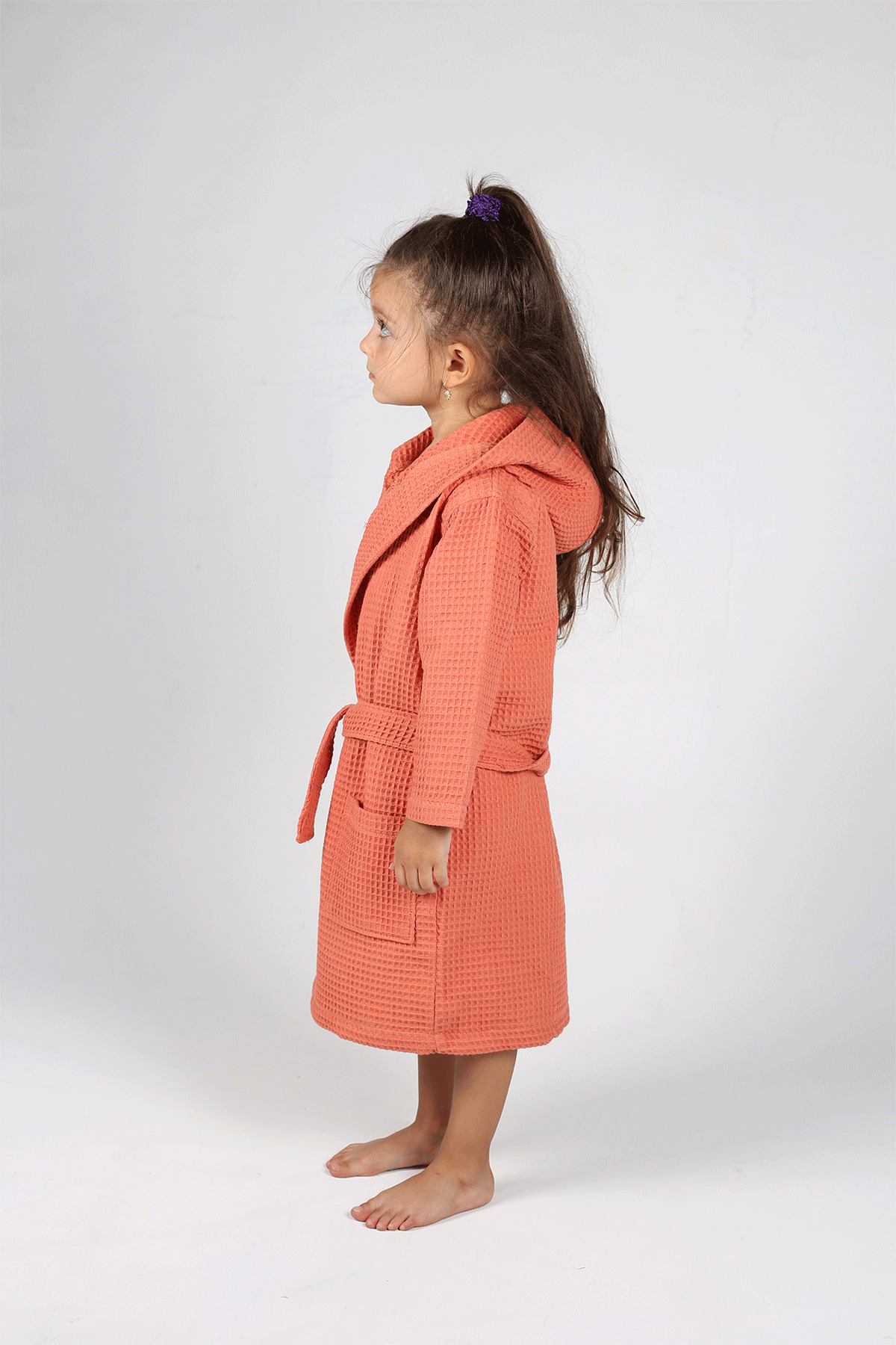 LUCKKA Pike Çocuk Bornoz Waffle Kumaş - Ztwaf00 fotoğrafı 2 (önizleme)