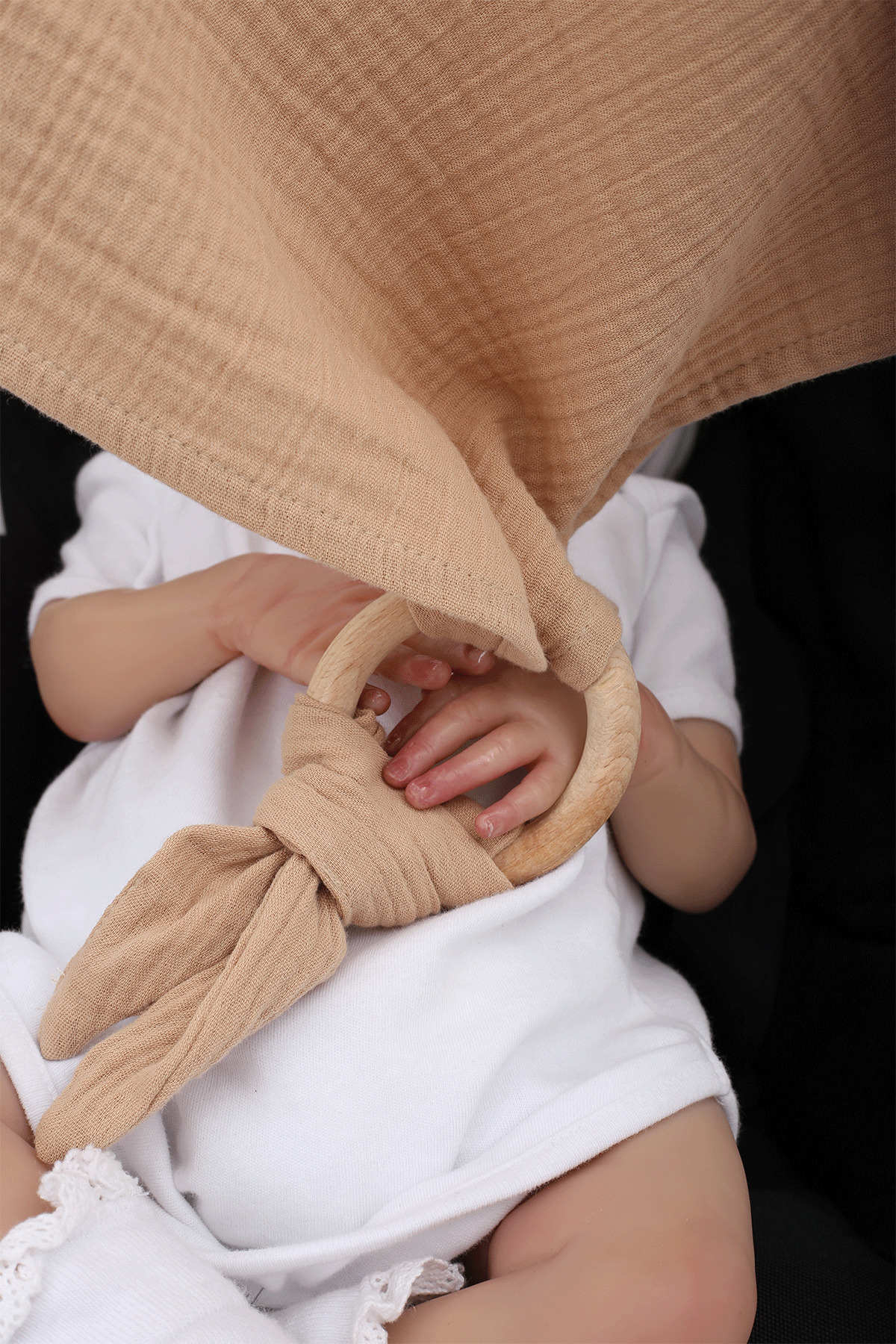 LUCKKA Çok Amaçlı Müslin Oyuncak , Diş Kaşıyıcı , Puset Oyuncağı , Emzik Tutacağı , Fular - Ztcrınk fotoğrafı 3 (önizleme)